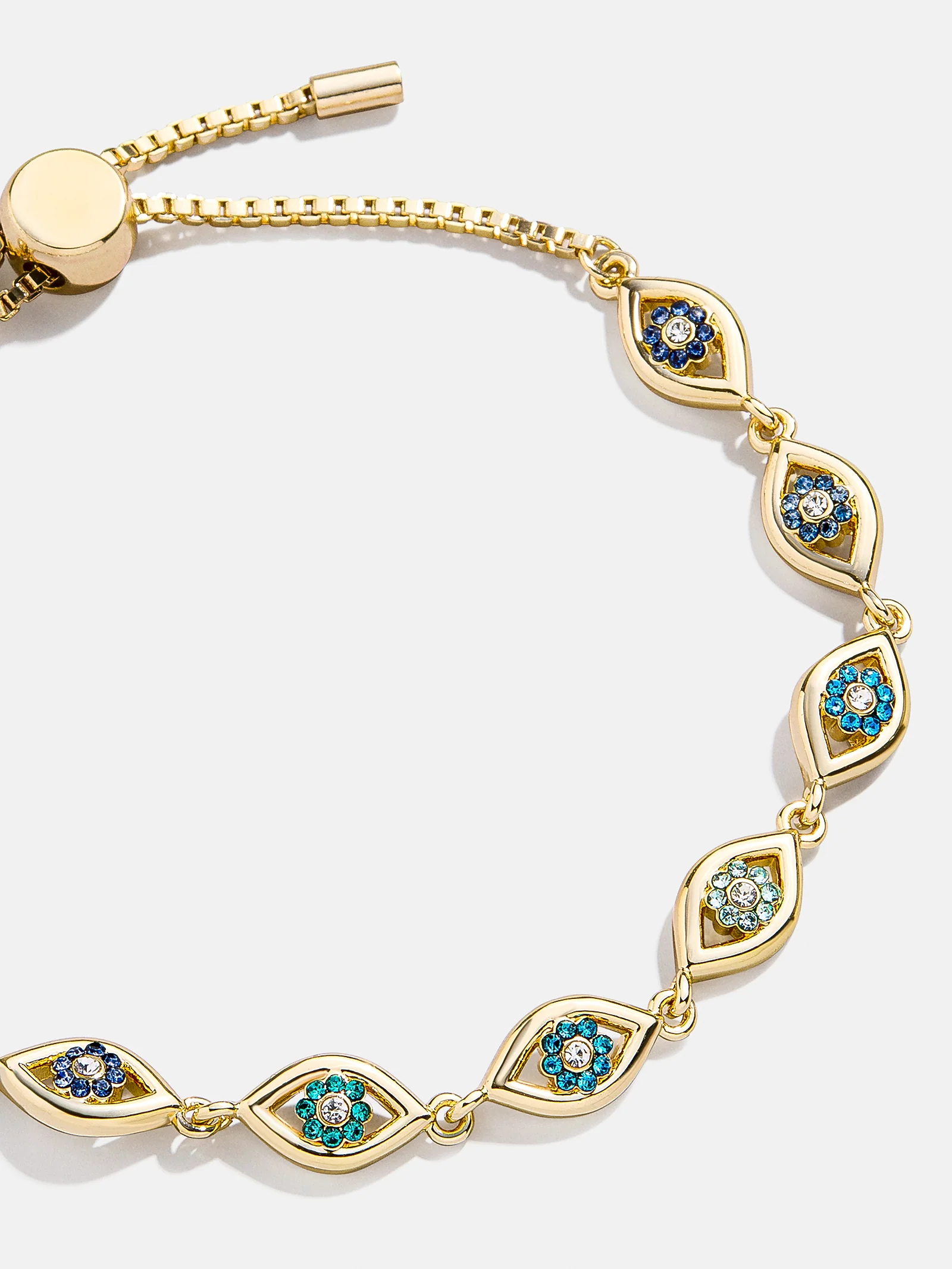 Aisha Evil Eye Bracelet - Blue/Gold