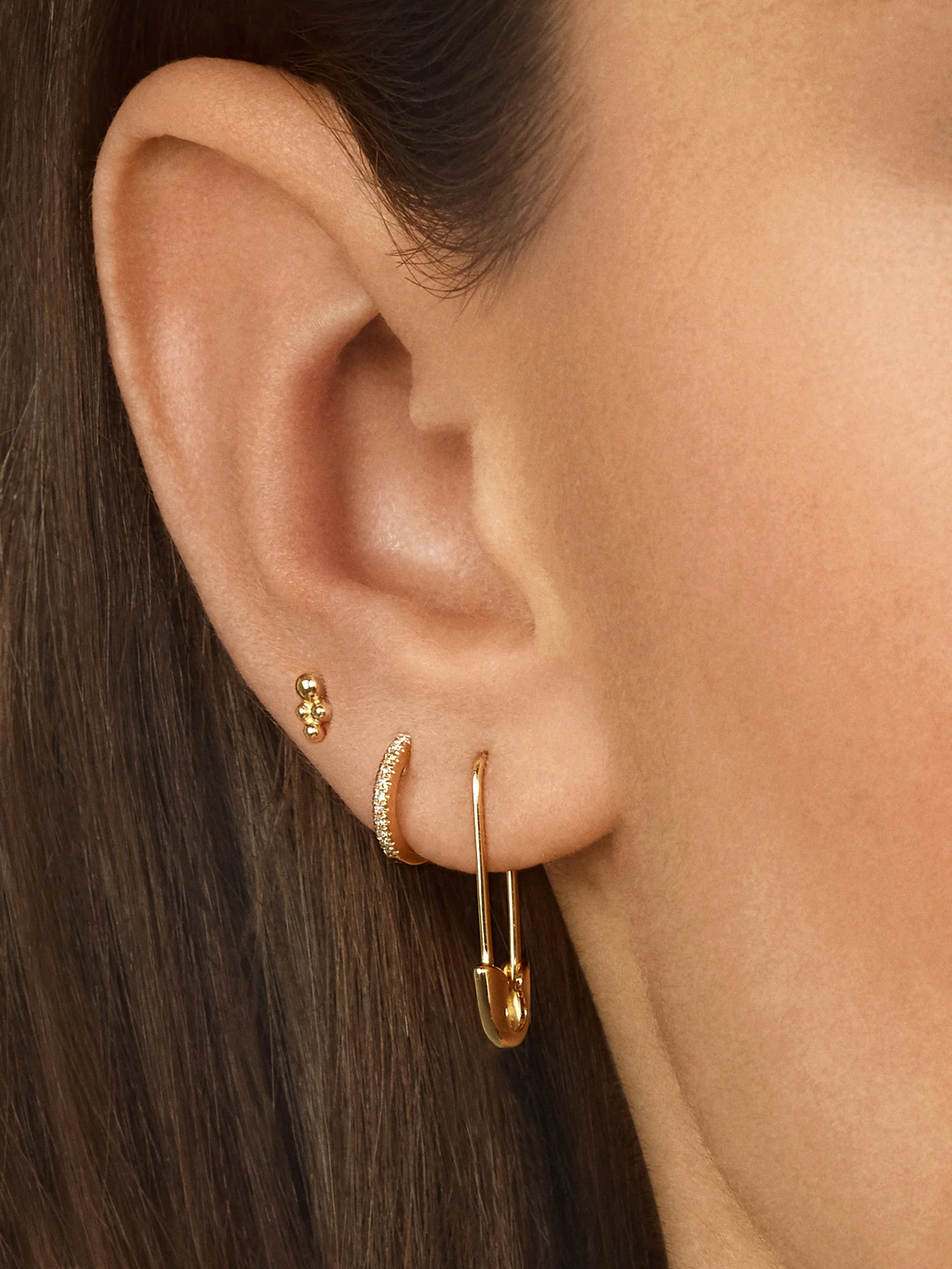 Spillo 18K Gold Earrings