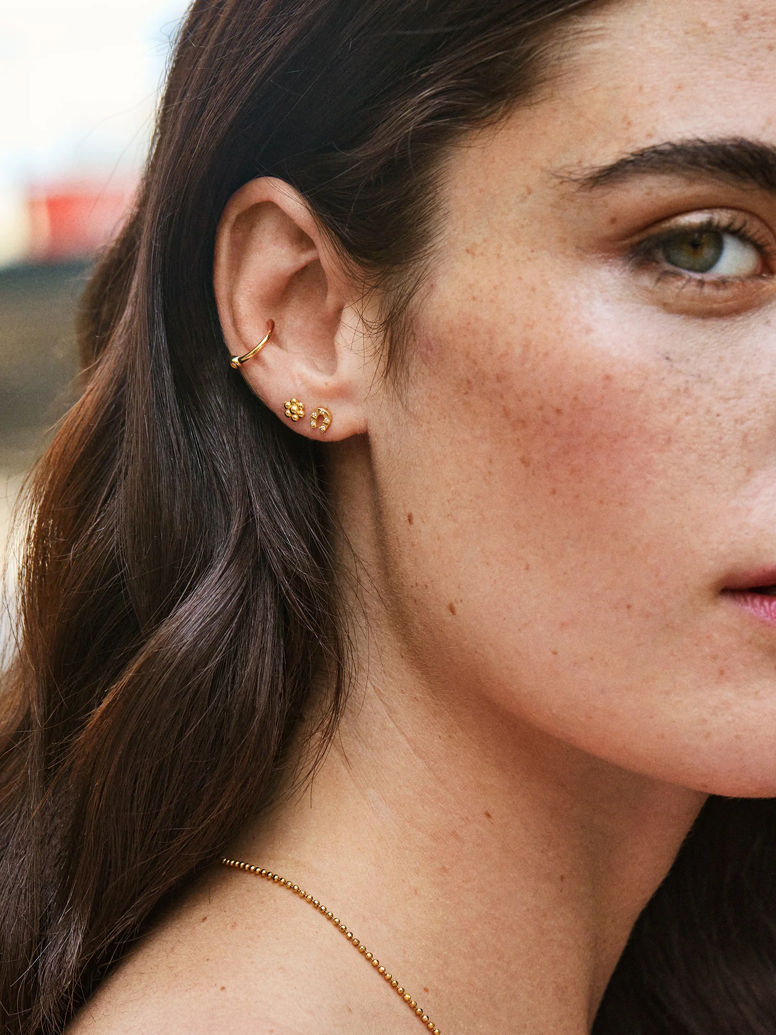 Dahlia 18K Gold Earrings - Gold