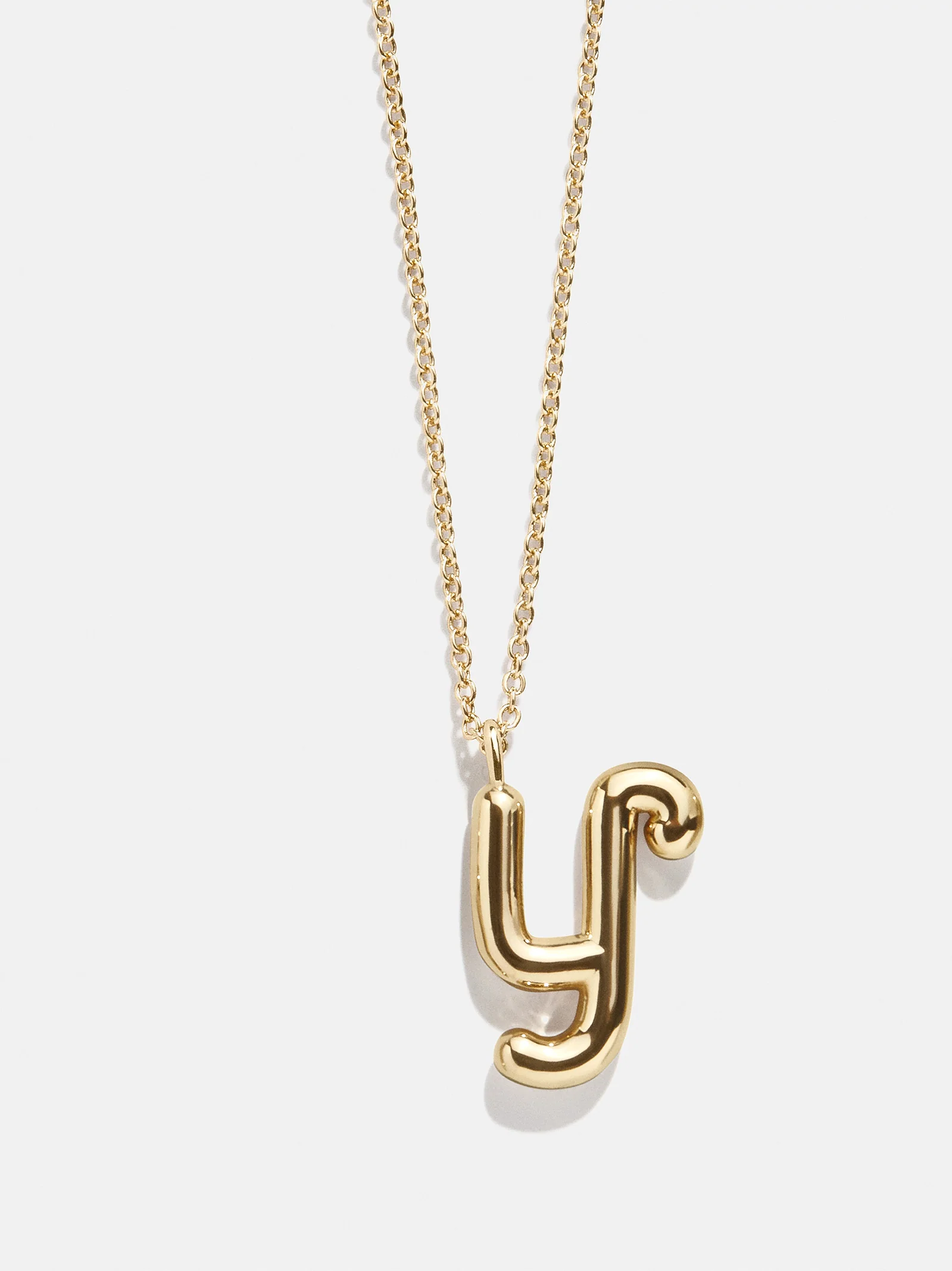 Bubble Script Initial Necklace - Bubble Script