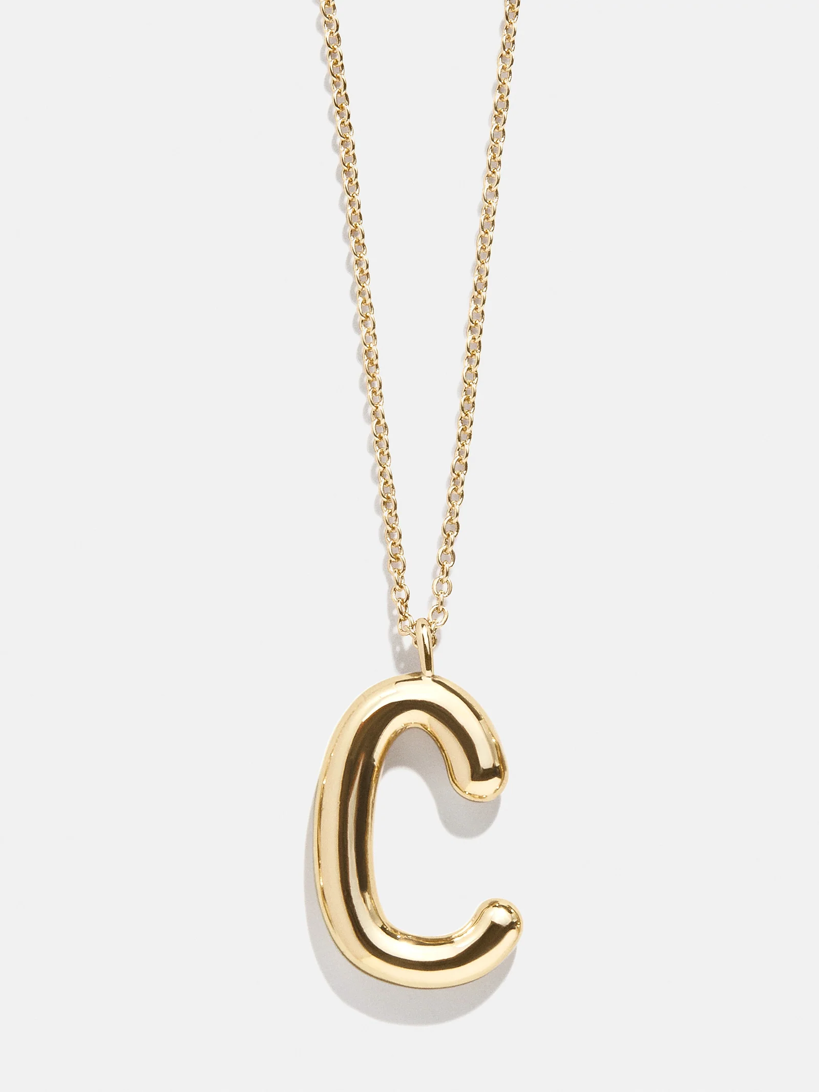Bubble Script Initial Necklace - Bubble Script