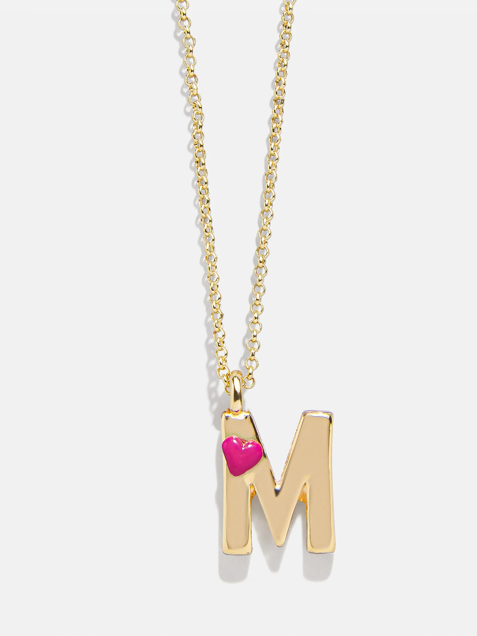 Kids' Heart Initial Necklace - Gold