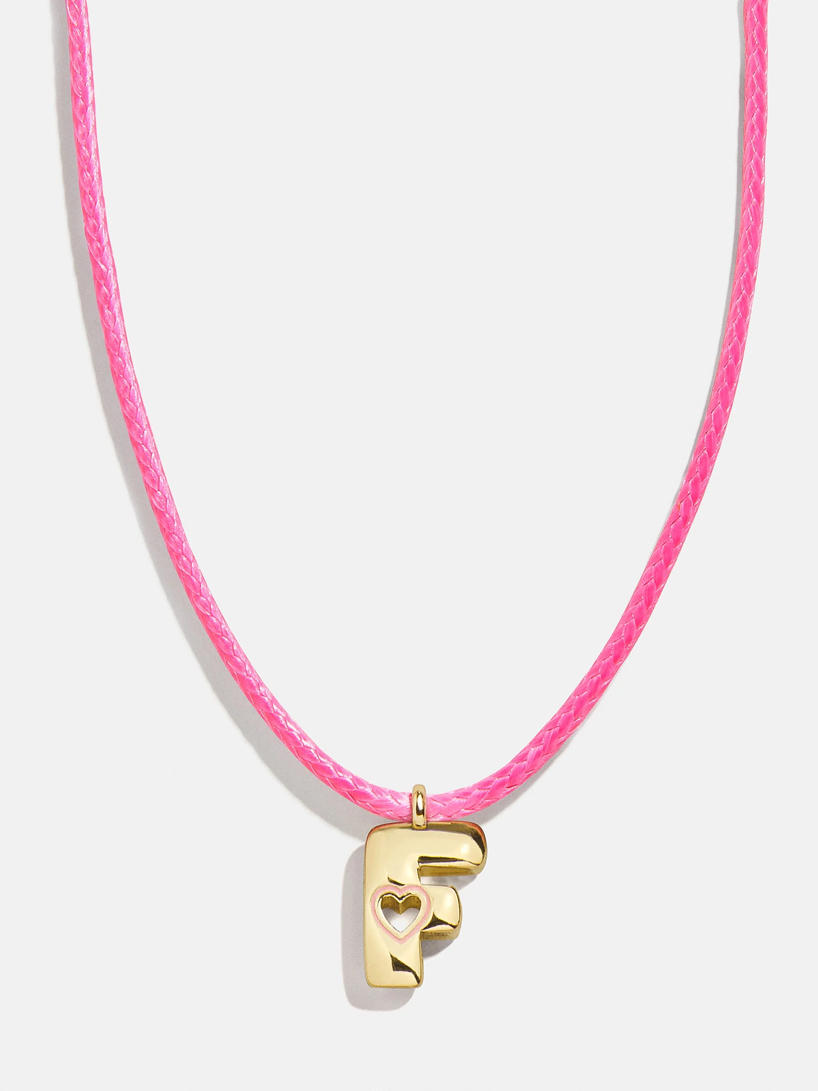 Pretty in Pink Kids Initial Necklace - Light Pink