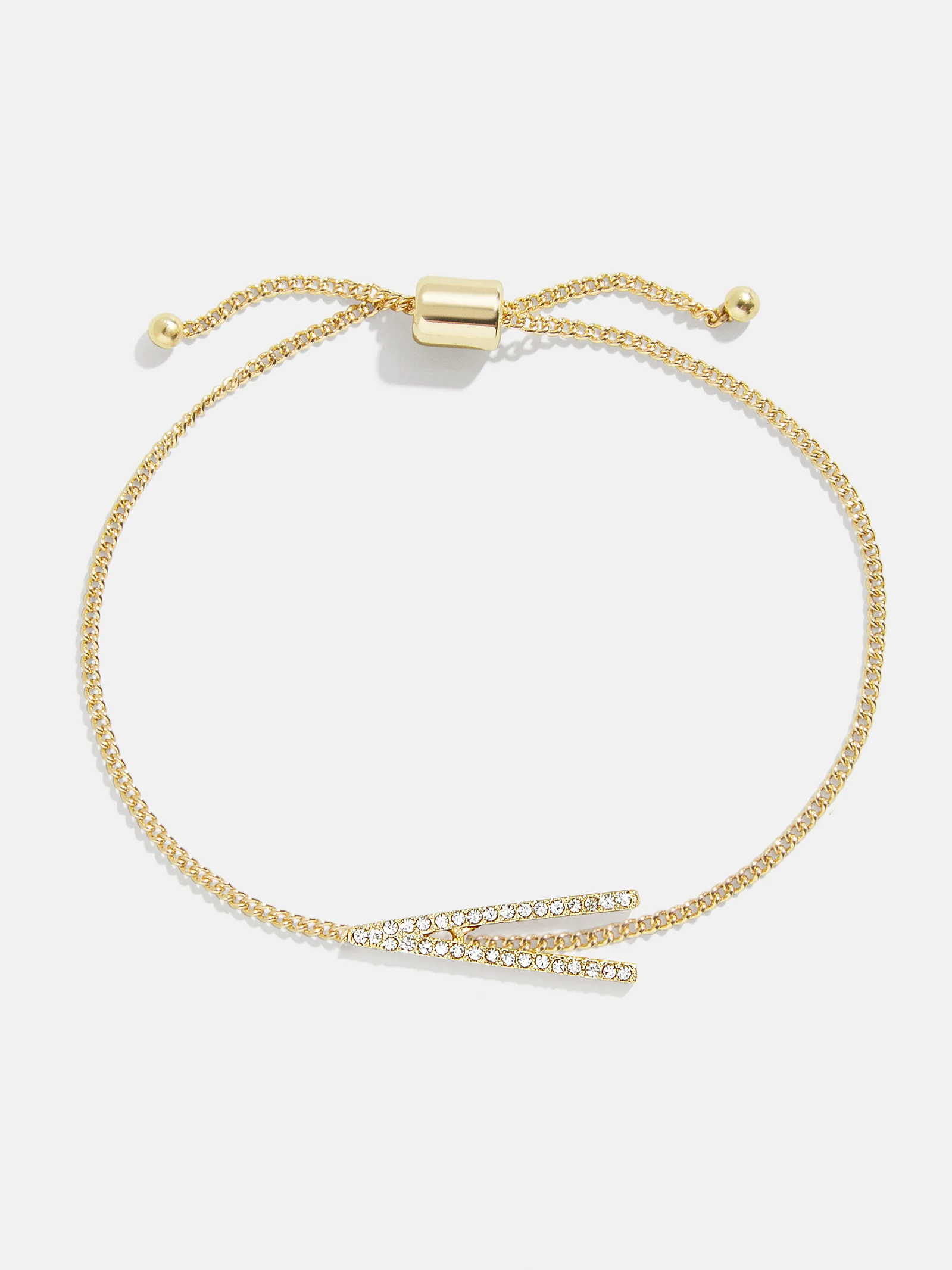 East West Initial Bracelet - Gold/Pavé