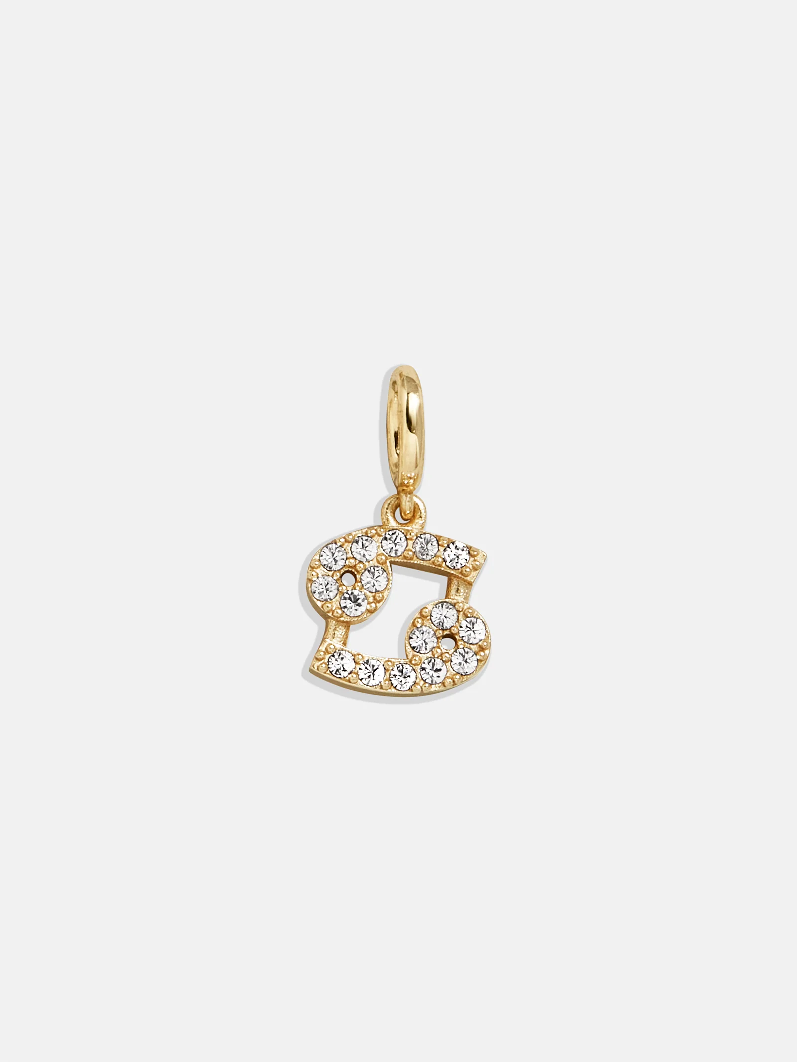 Pavé Zodiac Symbol Cluster Charm - Cancer