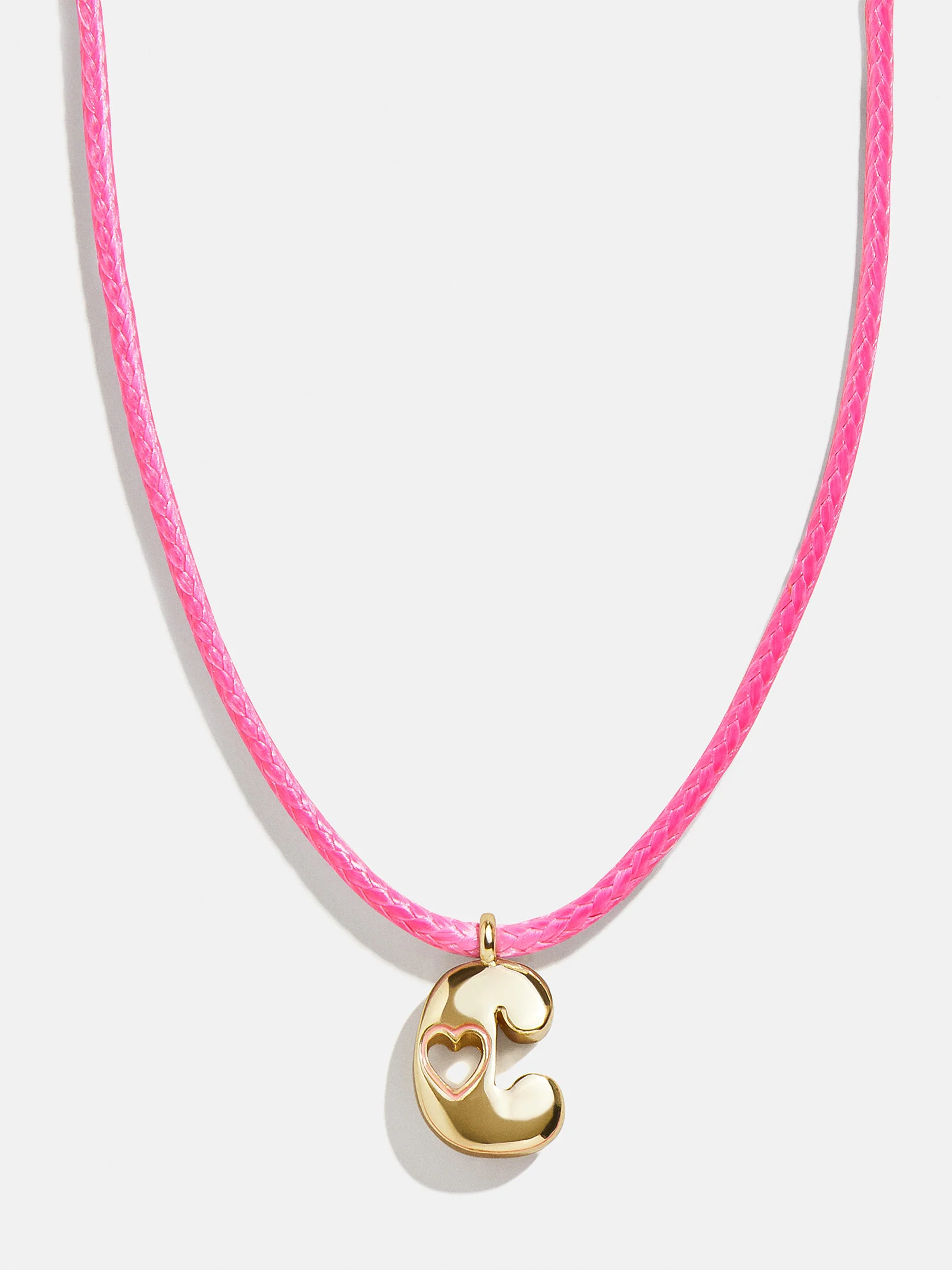 Pretty in Pink Kids Initial Necklace - Light Pink