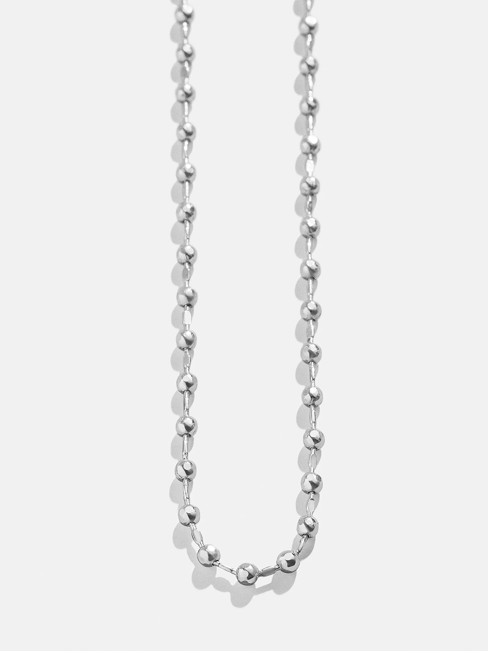 Cluster Charm Necklace Chain - Silver