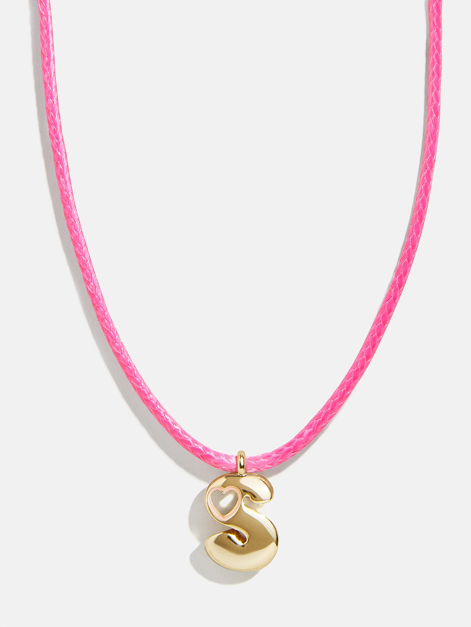 Pretty in Pink Kids Initial Necklace - Light Pink