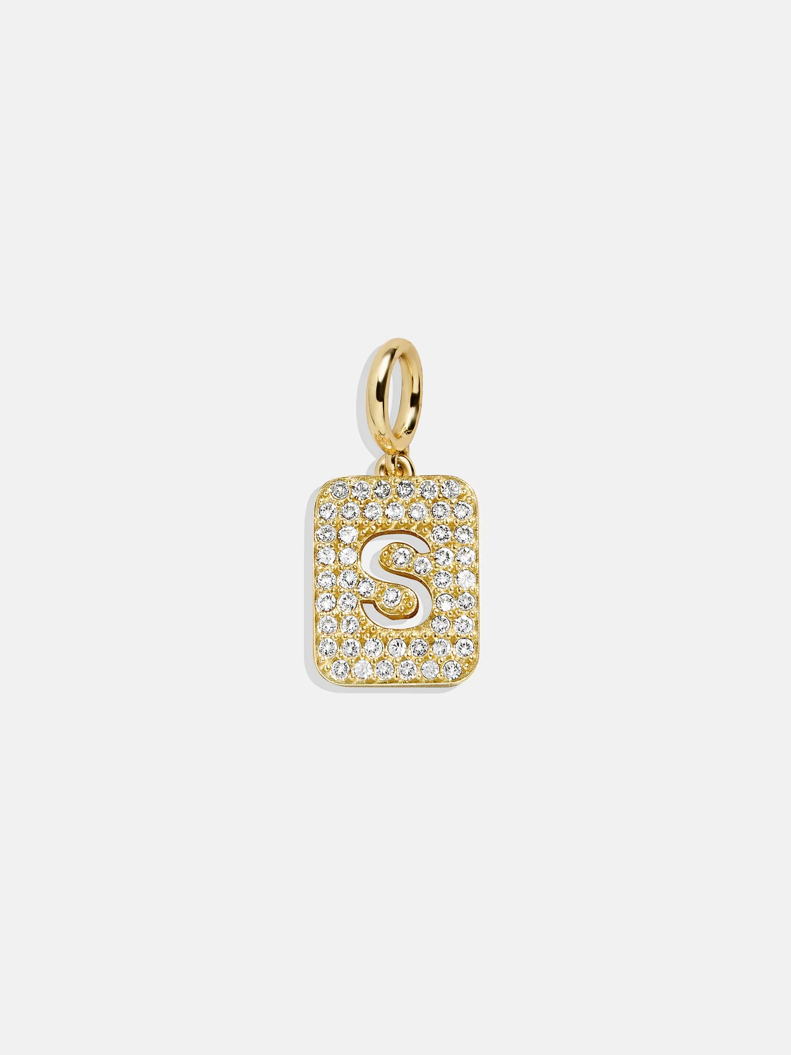 Block Pavé Initial Cluster Charm - S