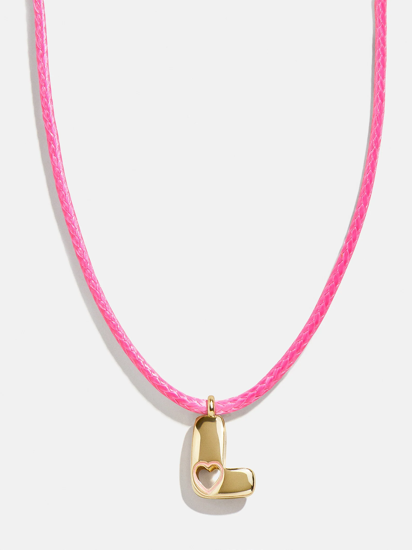 Pretty in Pink Kids Initial Necklace - Light Pink