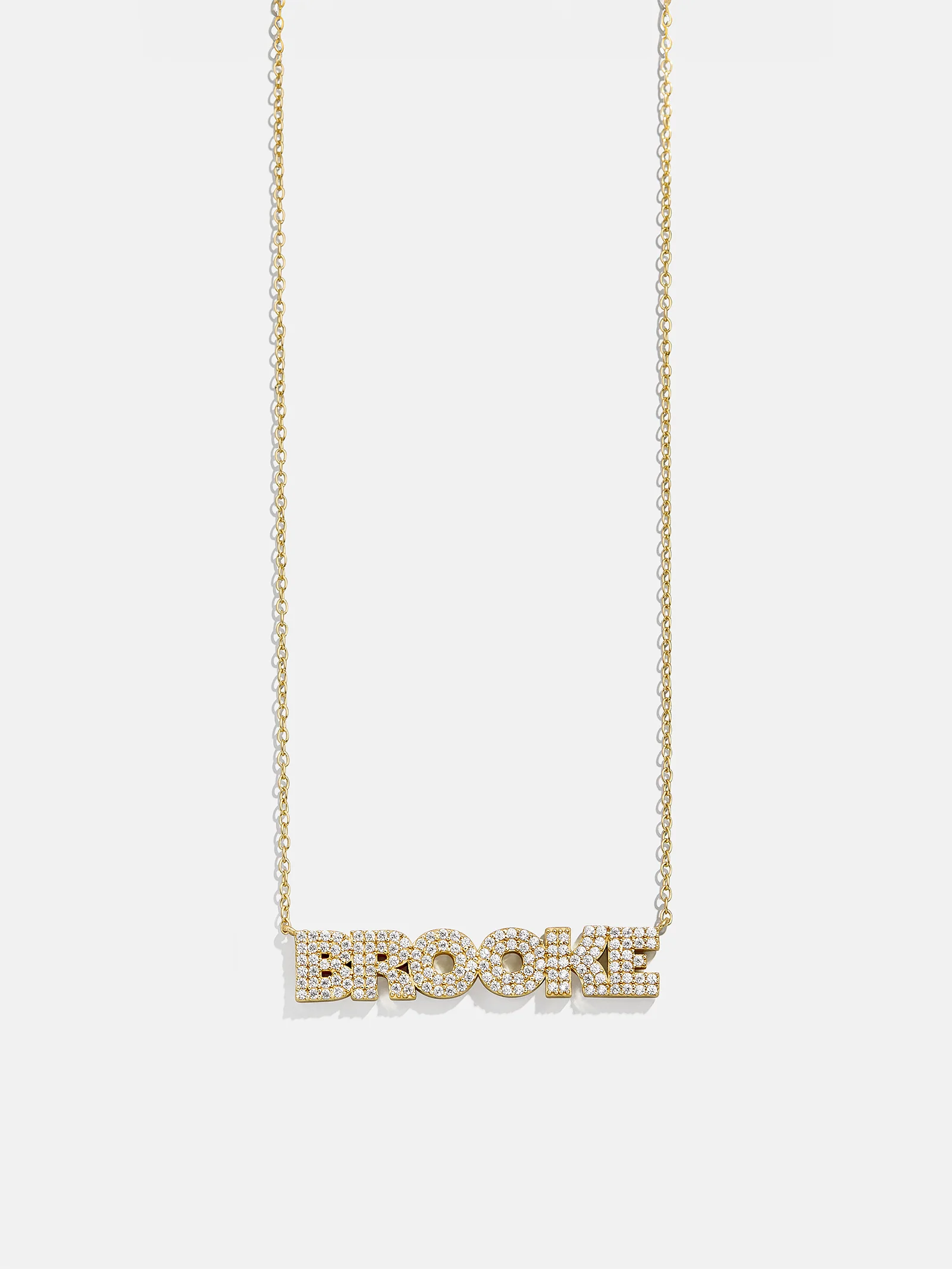 18K Gold Custom Nameplate Necklace - NYC