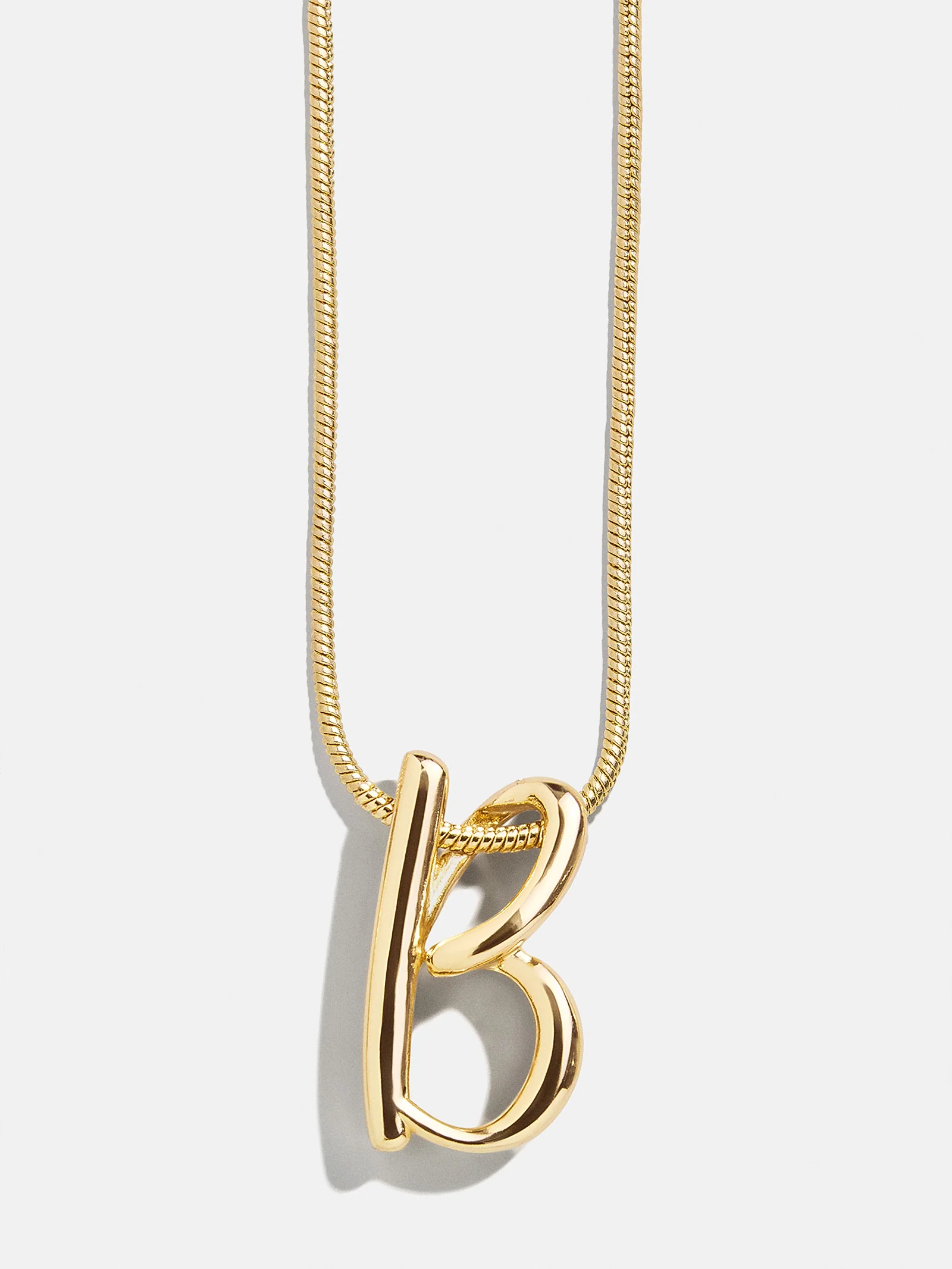 Classic Script Initial Necklace - Classic Script