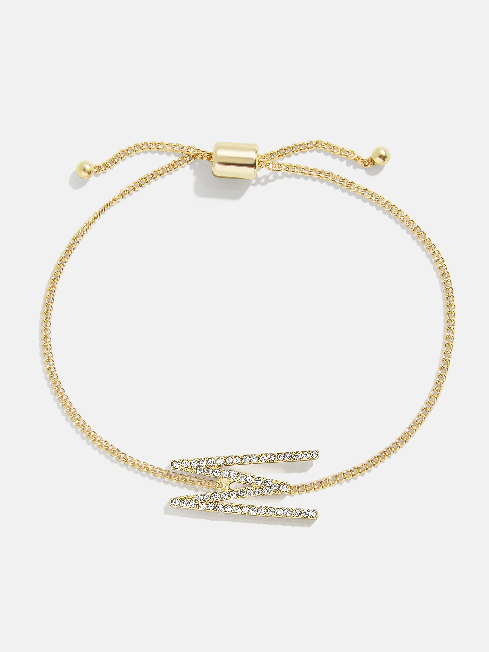 East West Initial Bracelet - Gold/Pavé