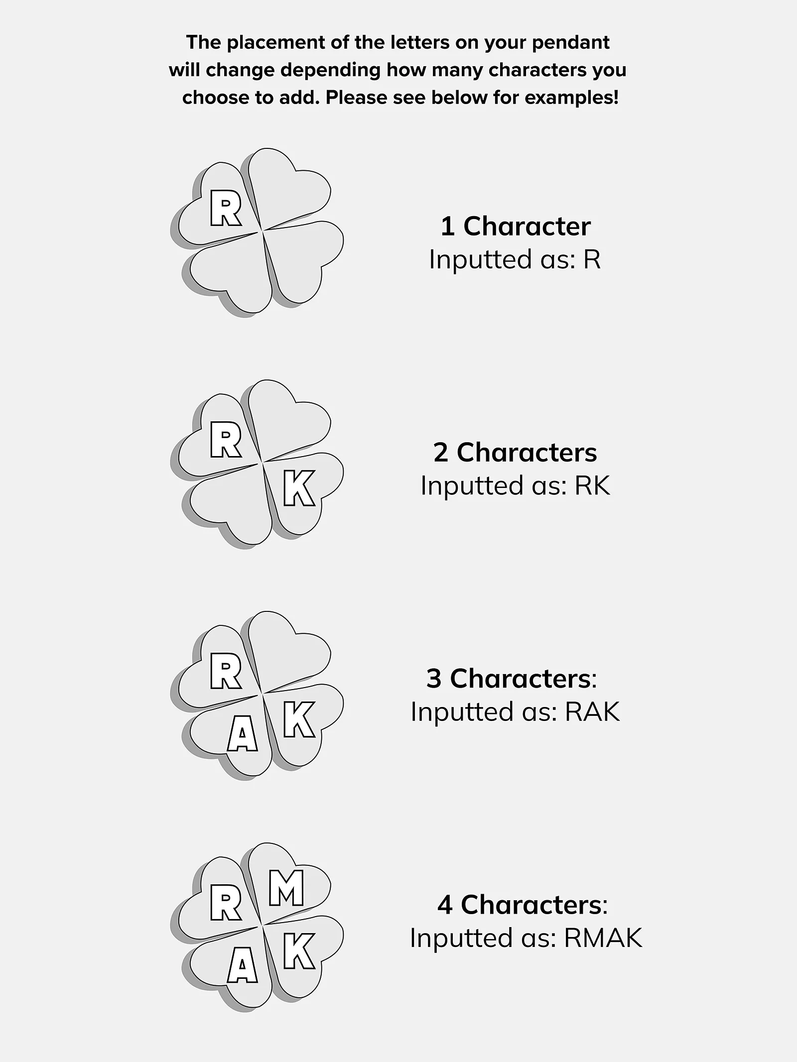 Clover 18K Gold Custom Pendant Necklace - 18K Gold Plated Sterling Silver