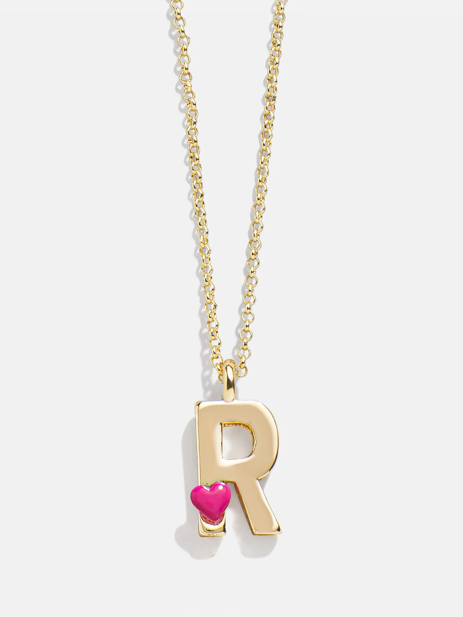 Kids' Heart Initial Necklace - Gold