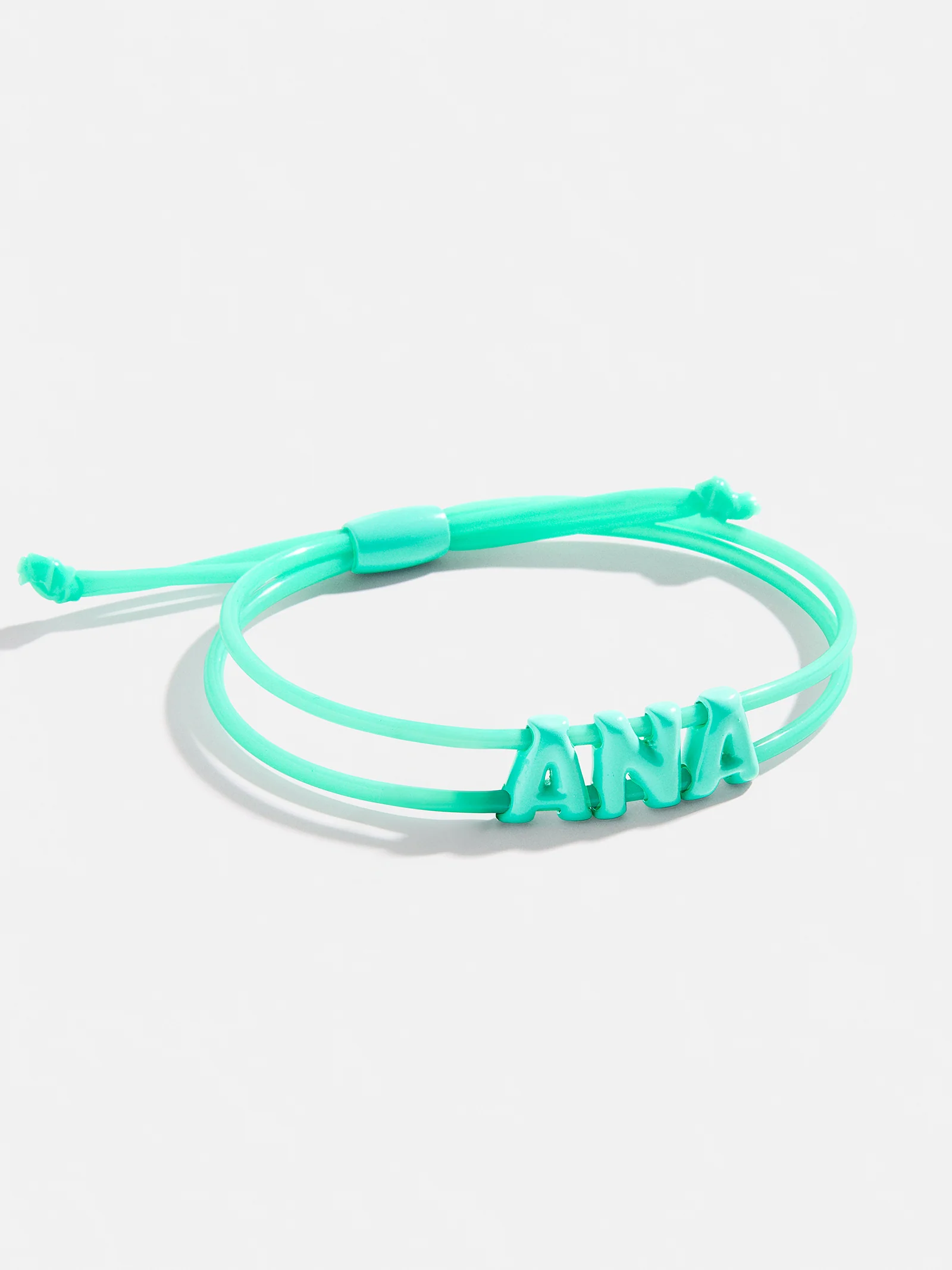 Say It All Custom Slider Bracelet - Turquoise