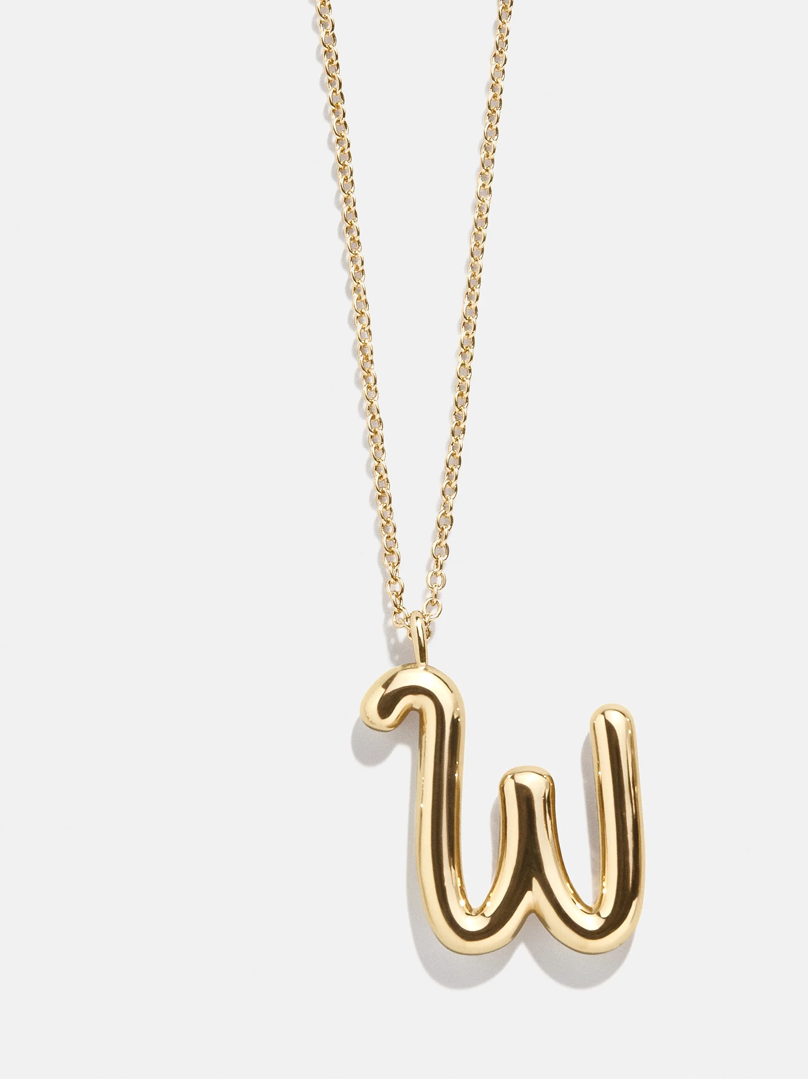 Bubble Script Initial Necklace - Bubble Script
