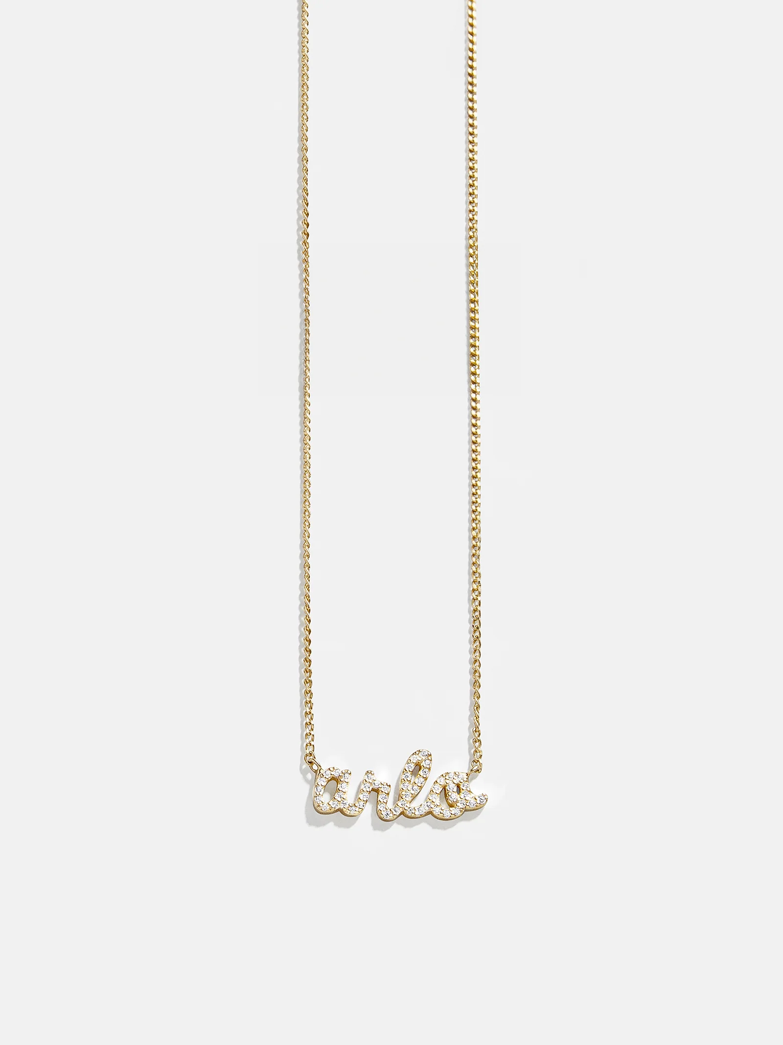 18K Gold Custom Nameplate Necklace - Melbourne