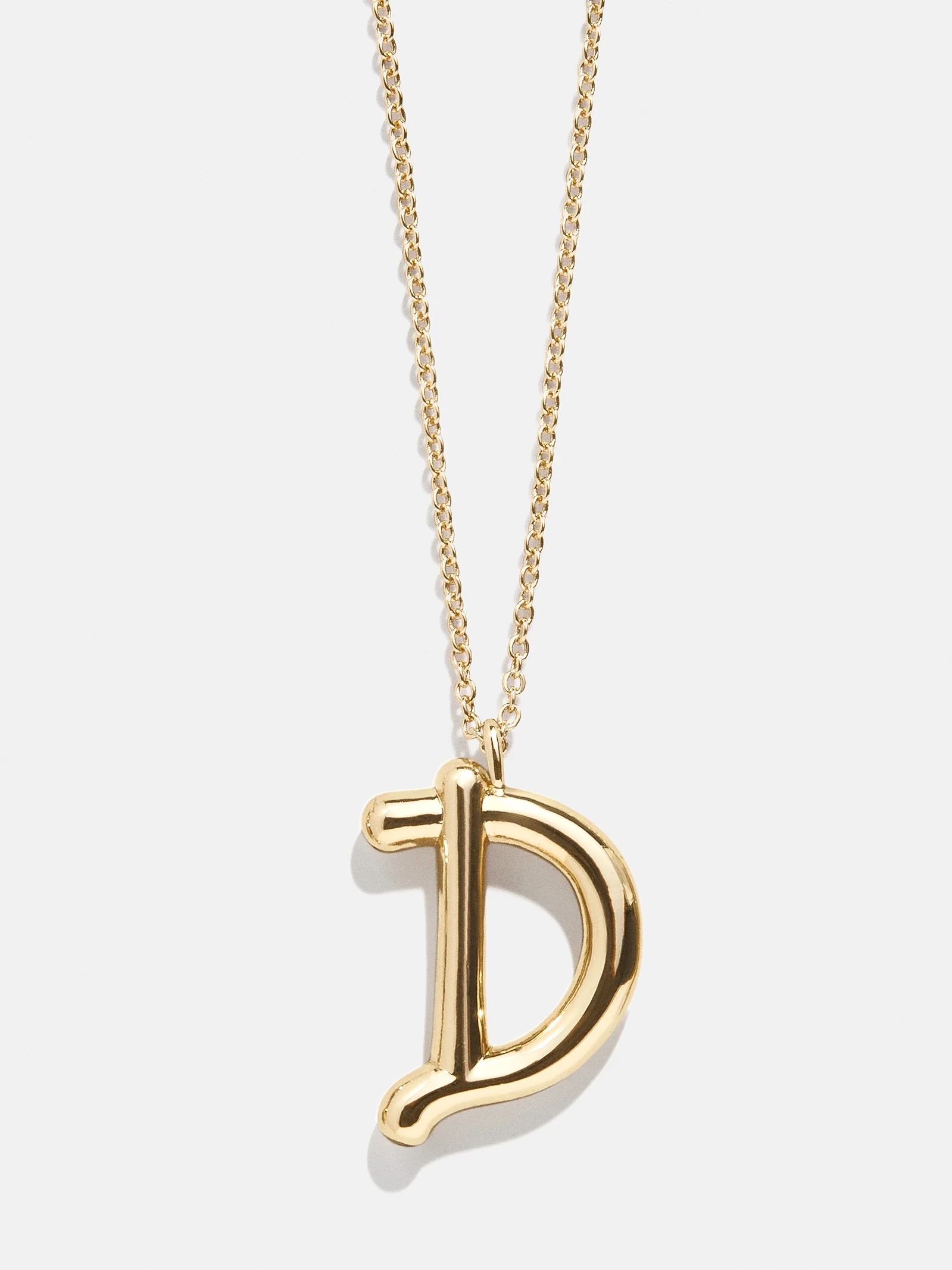 Bubble Script Initial Necklace - Bubble Script