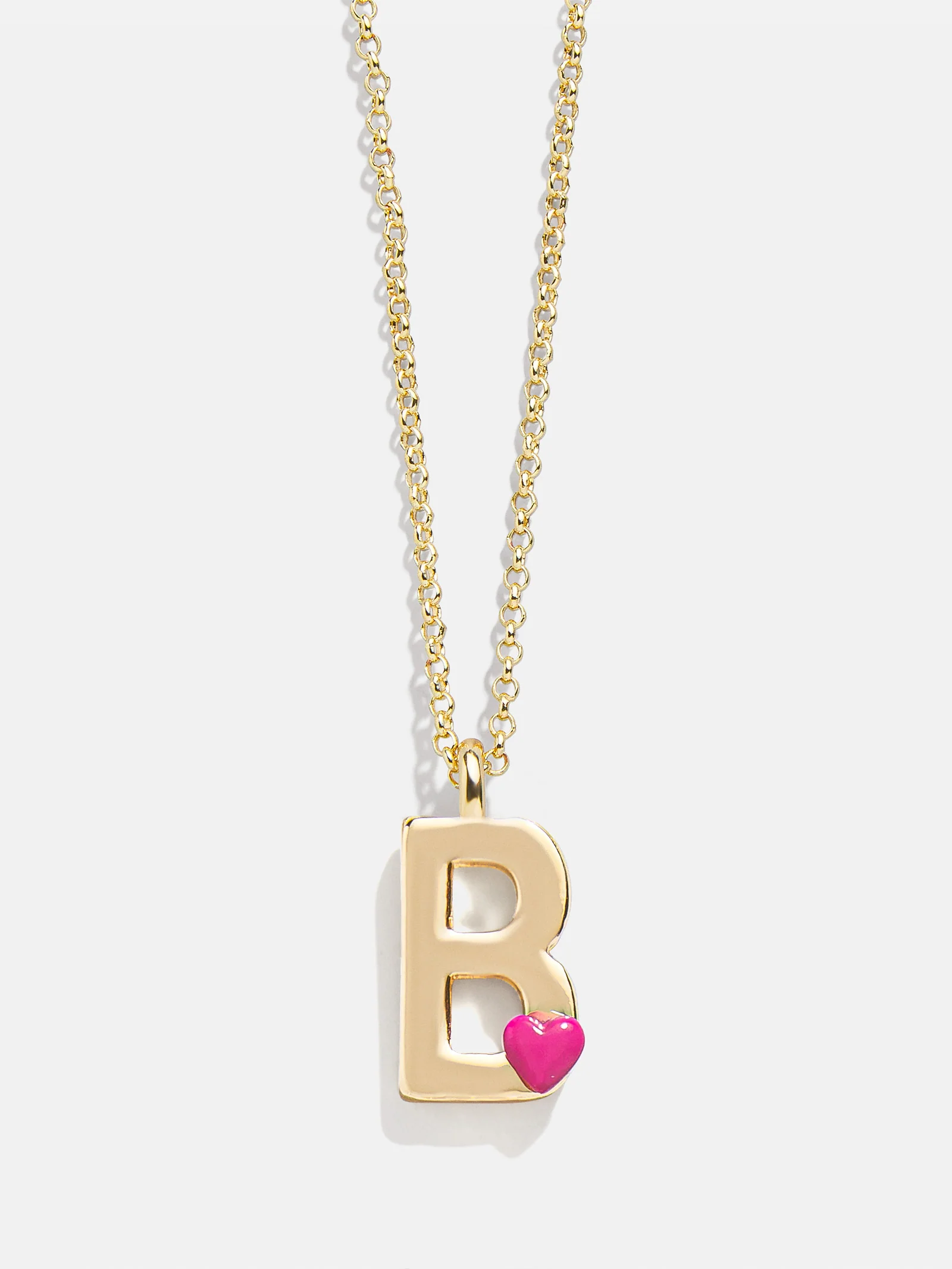 Kids' Heart Initial Necklace - Gold