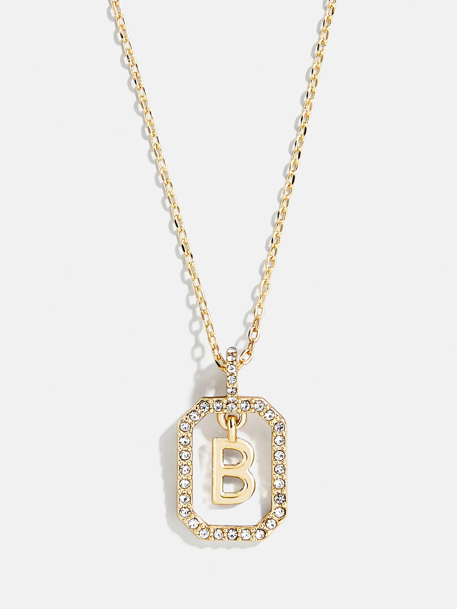Alicia Initial Necklace - Gold/Pavé