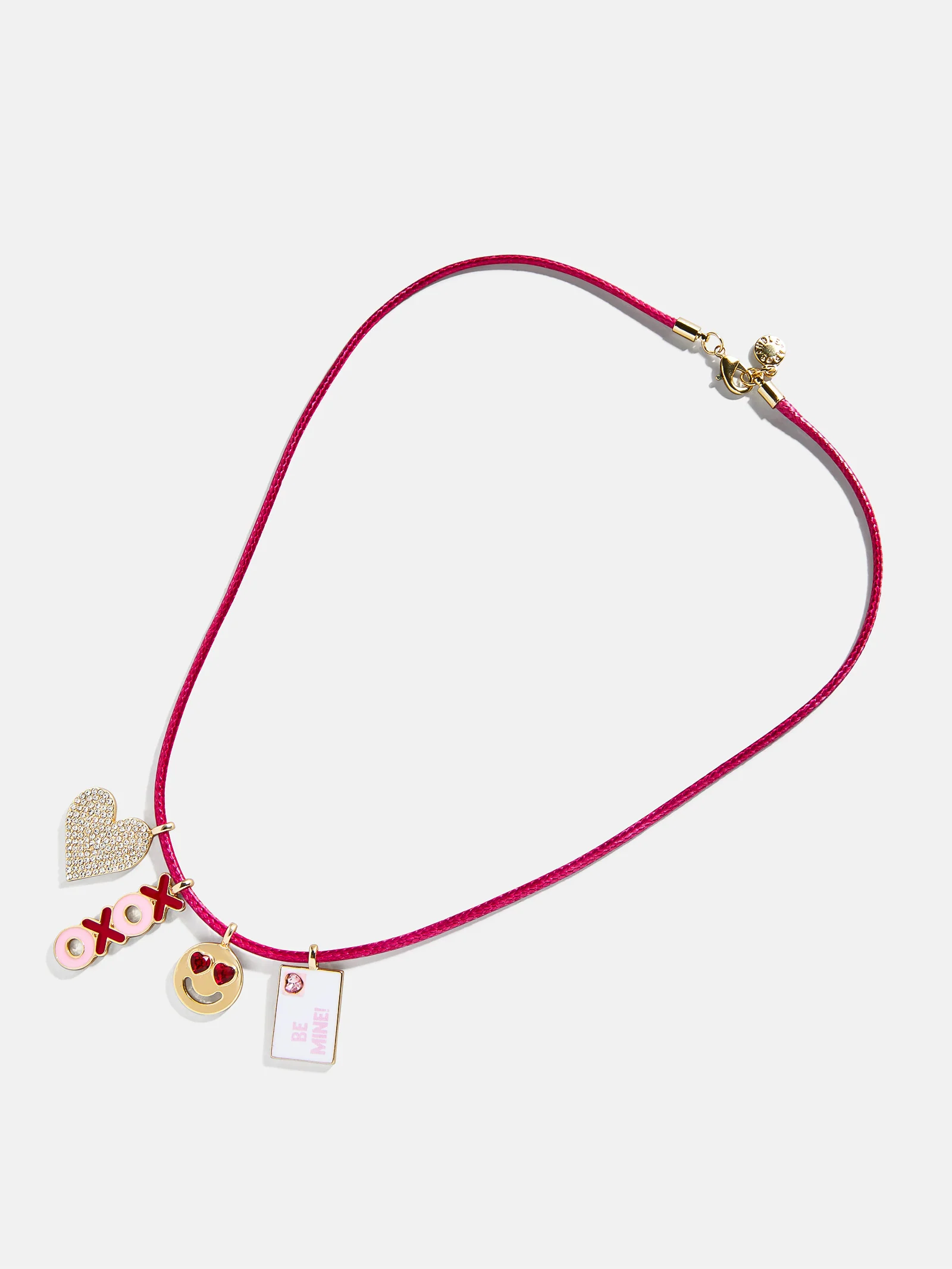 Kids' Heartfelt Charm Necklace - Pink