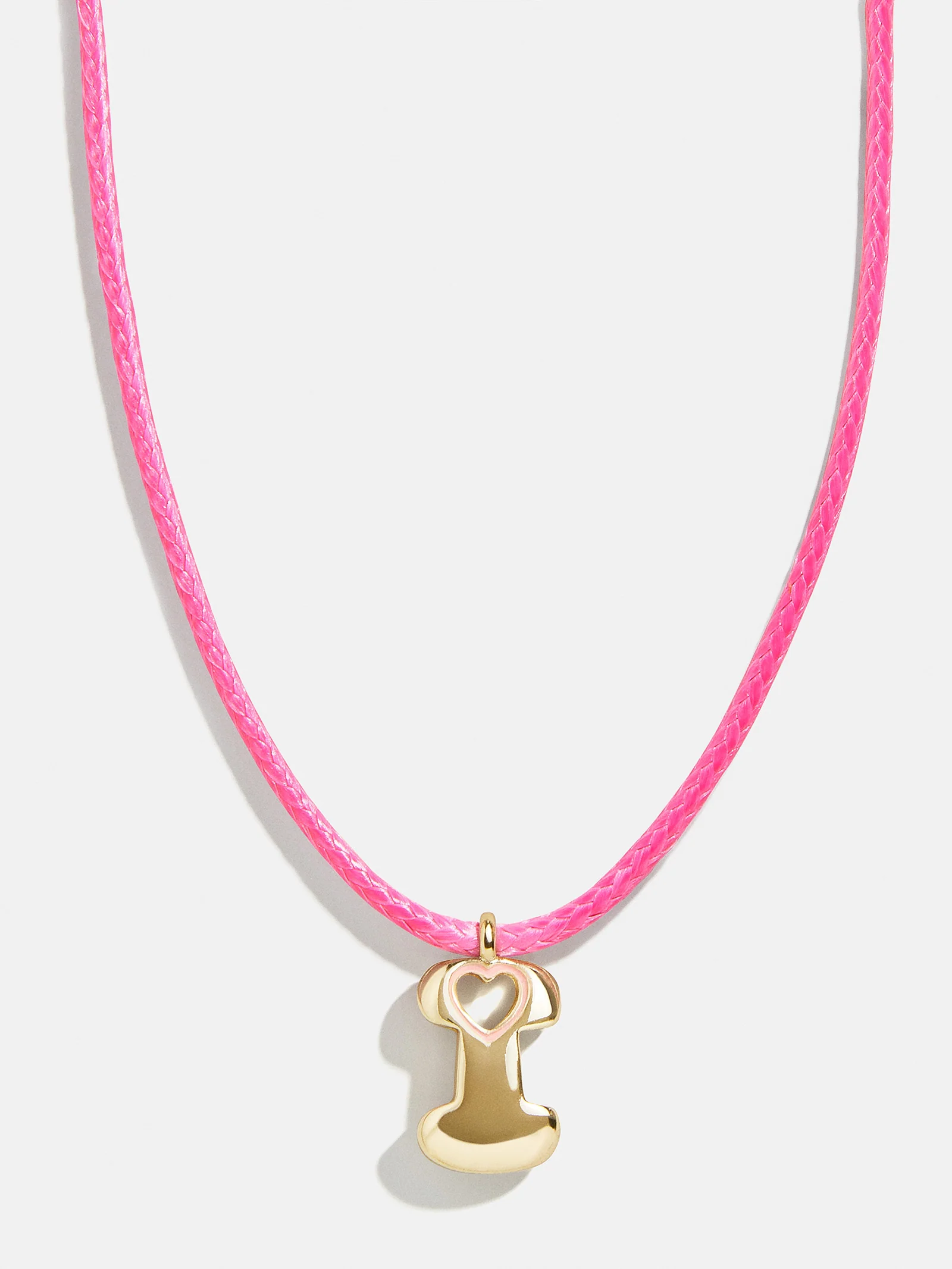 Pretty in Pink Kids Initial Necklace - Light Pink
