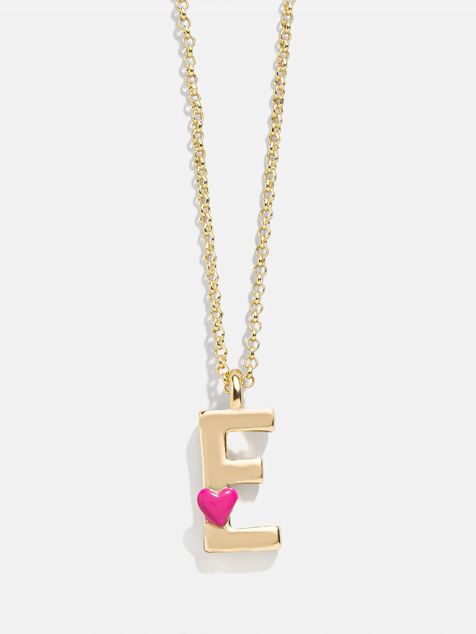 Kids' Heart Initial Necklace - Gold