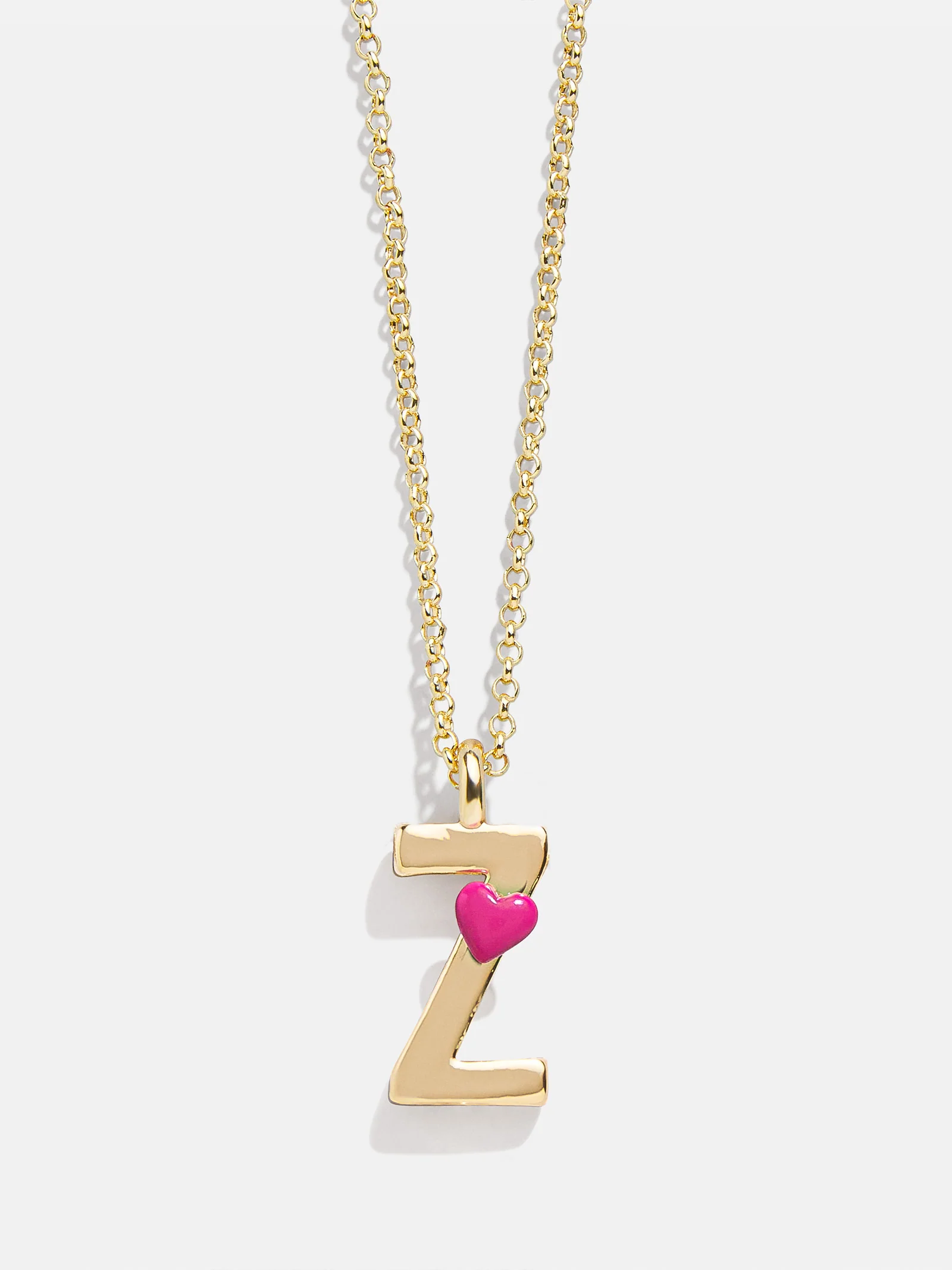 Kids' Heart Initial Necklace - Gold