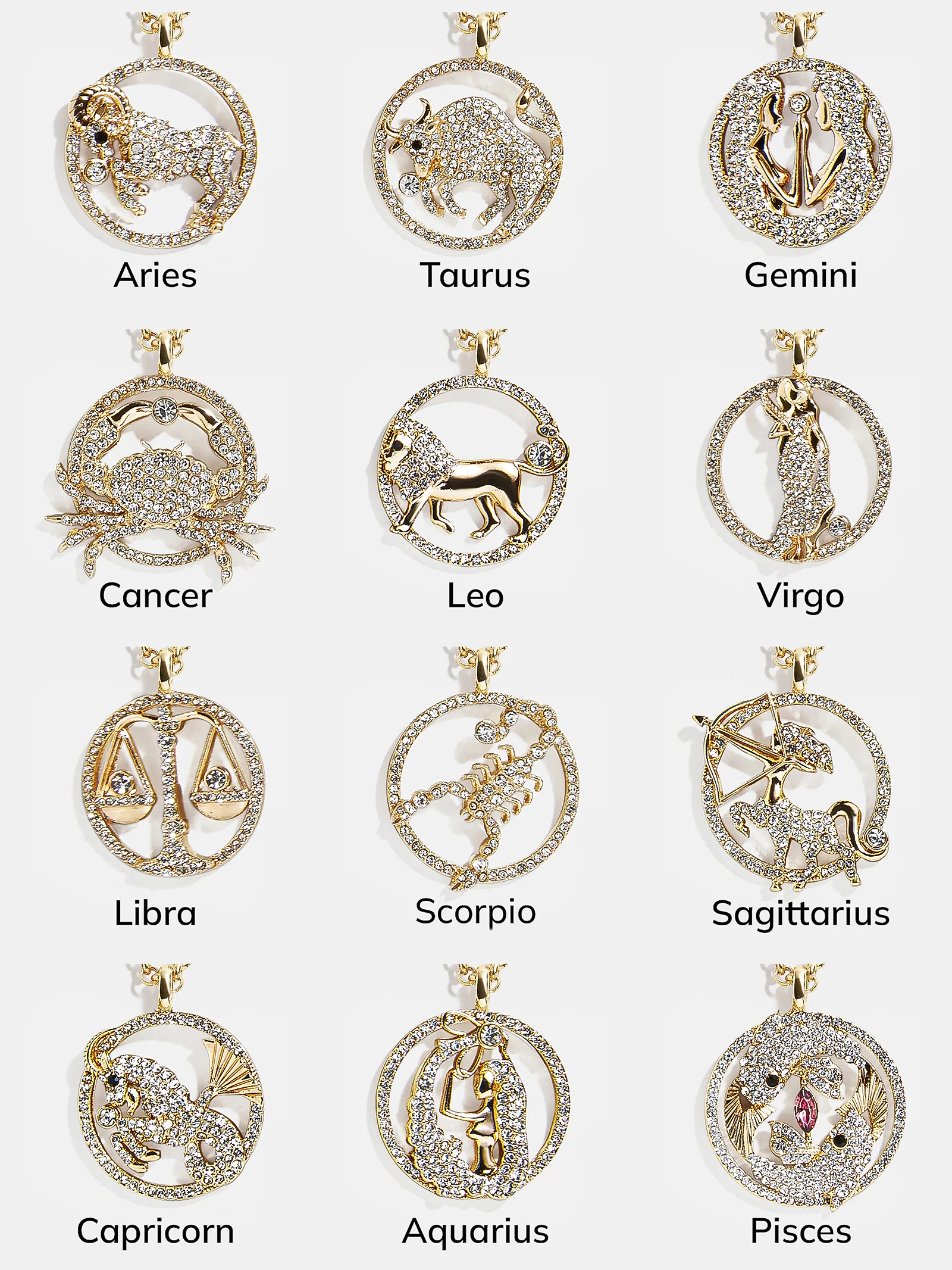Andrea Zodiac Necklace - Aries