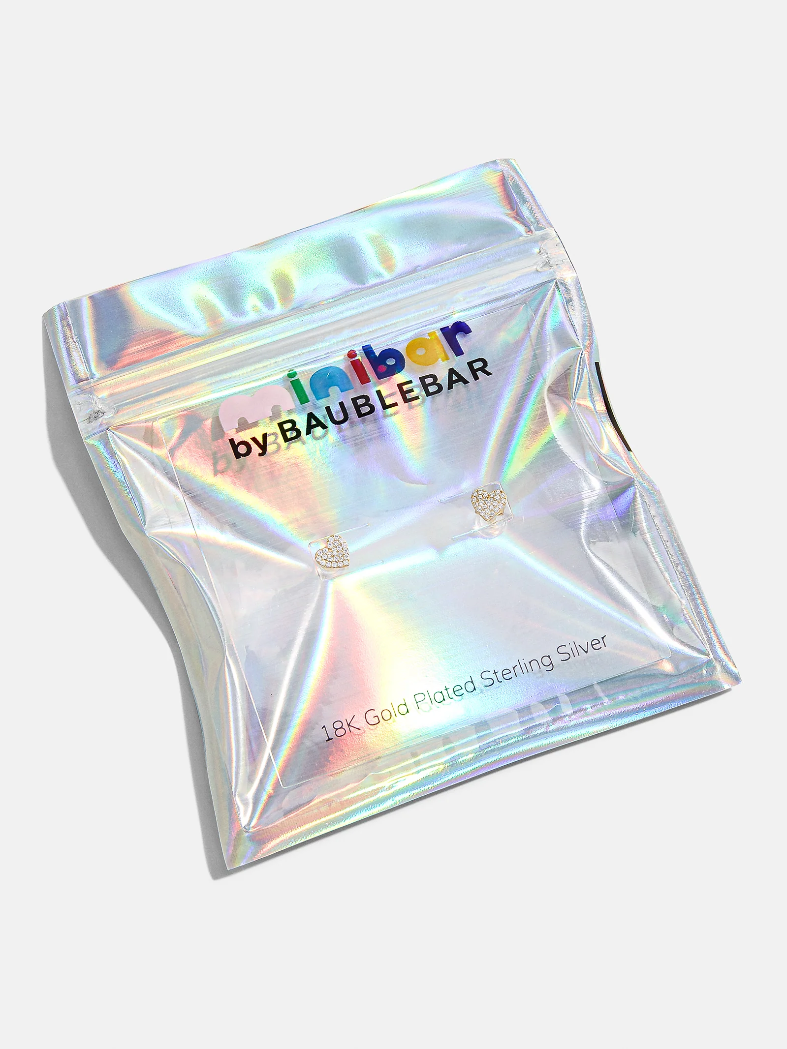 Whole Lotta Heart 18K Gold Kids' Earrings - Pavé Heart