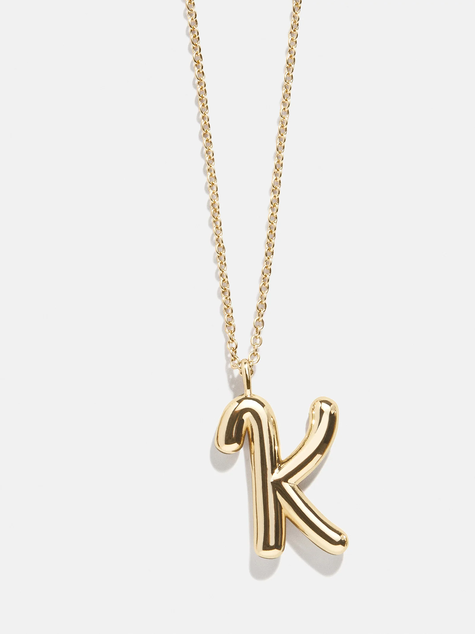 Bubble Script Initial Necklace - Bubble Script