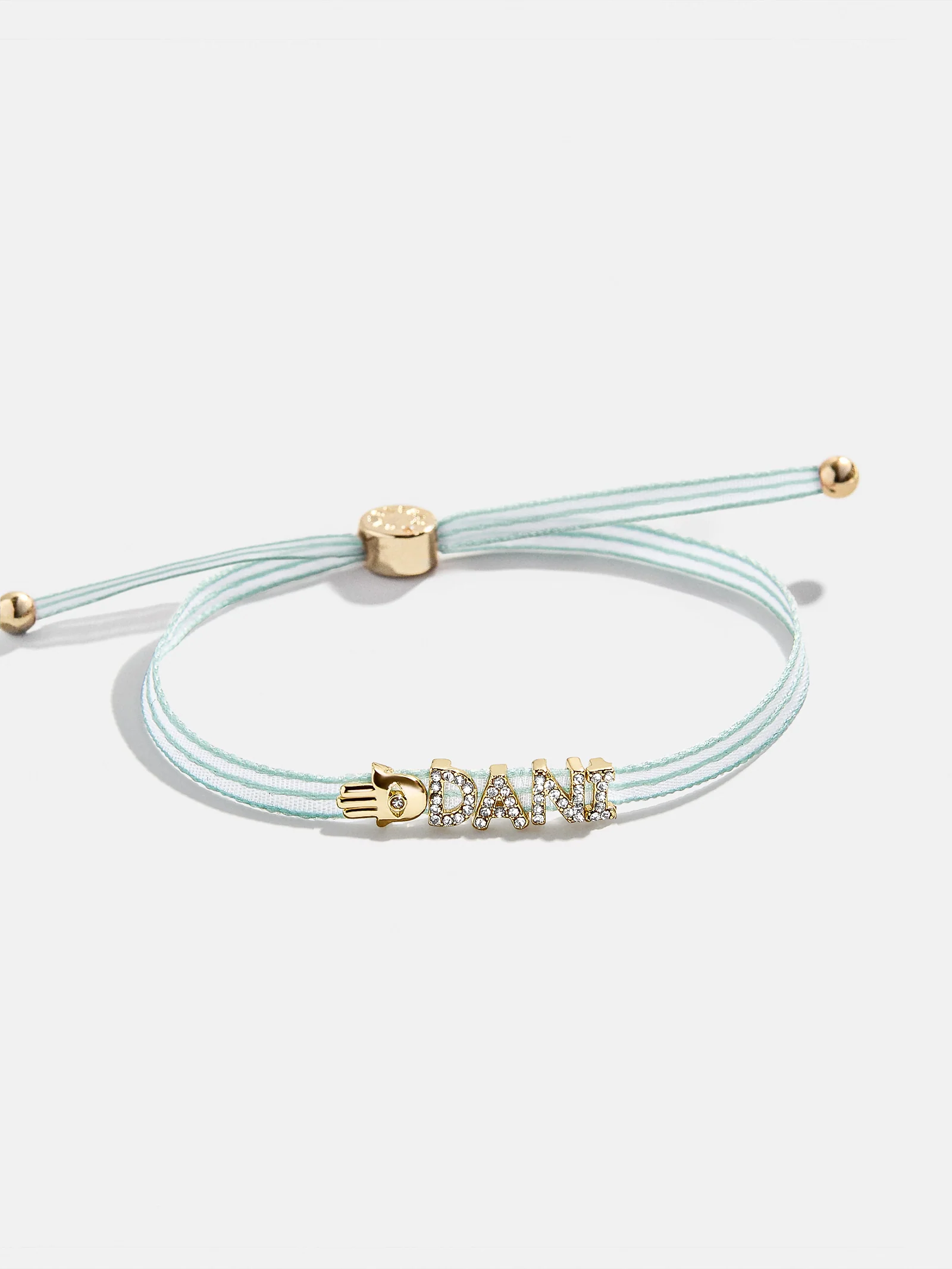 Custom Ribbon Bracelet - Mint Green Ribbon