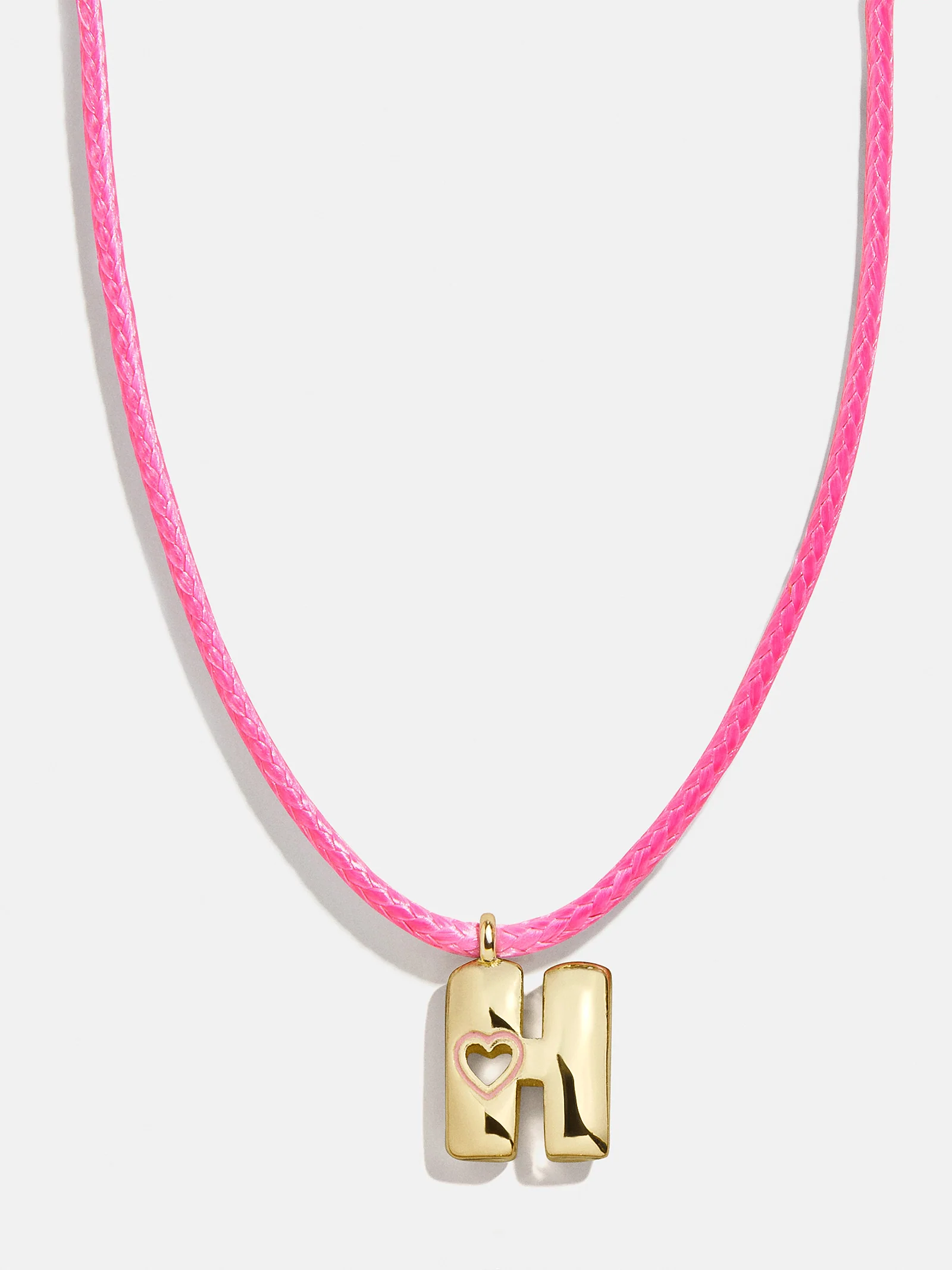 Pretty in Pink Kids Initial Necklace - Light Pink