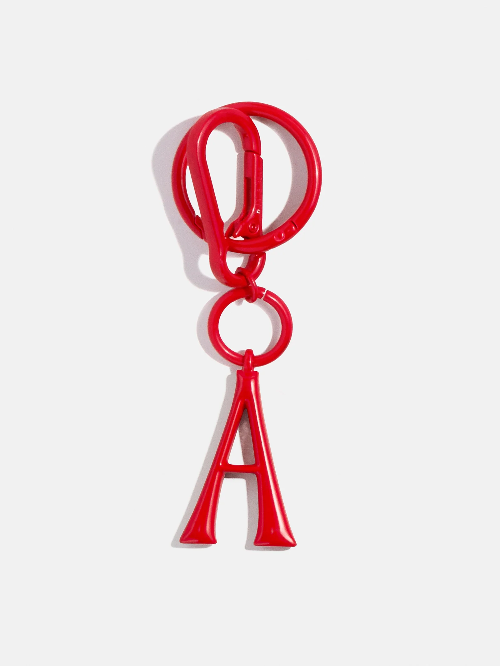 Initial Enamel Bag Charm - Red