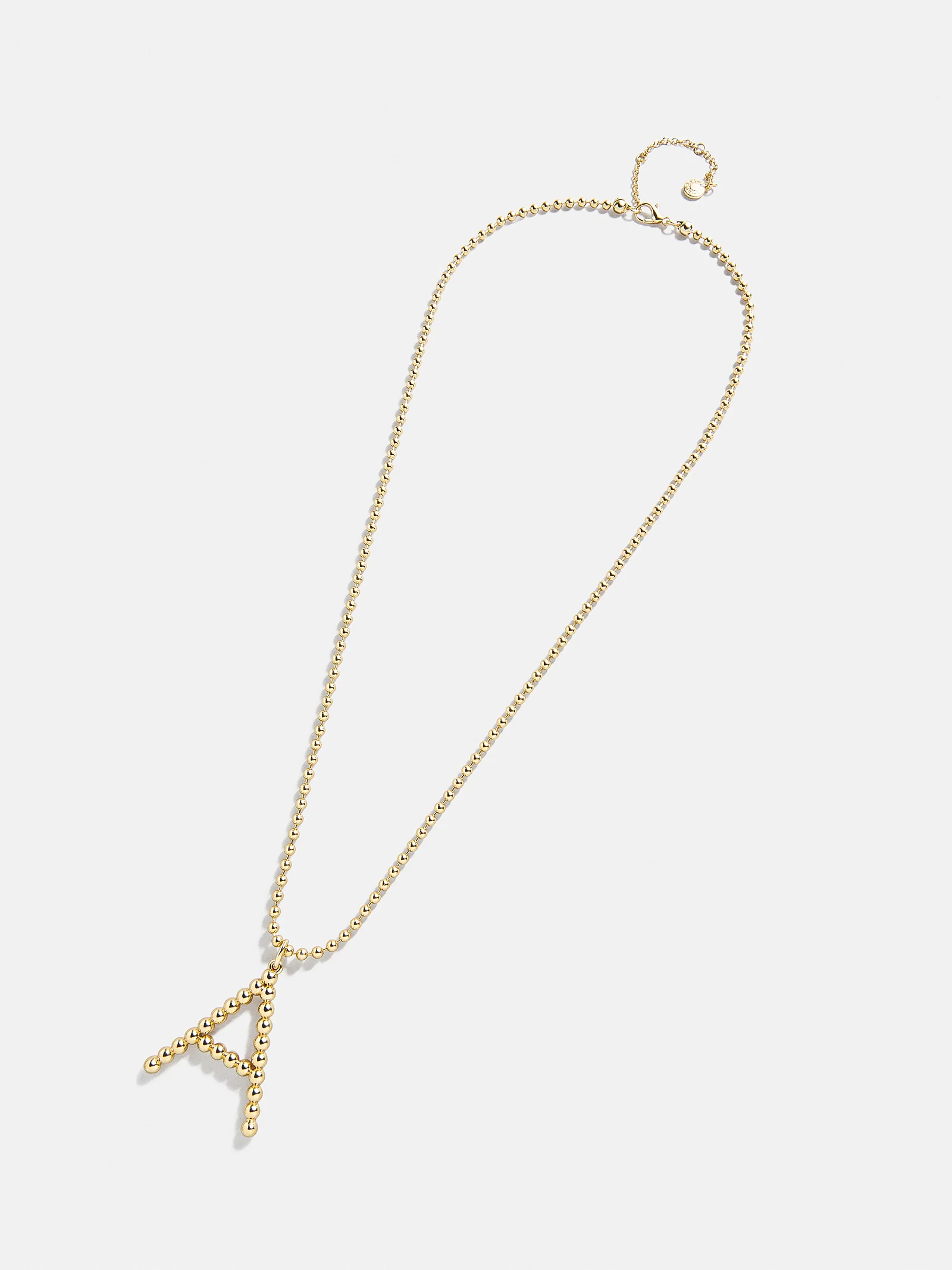 Oversized Initial Pisa Necklace - Gold