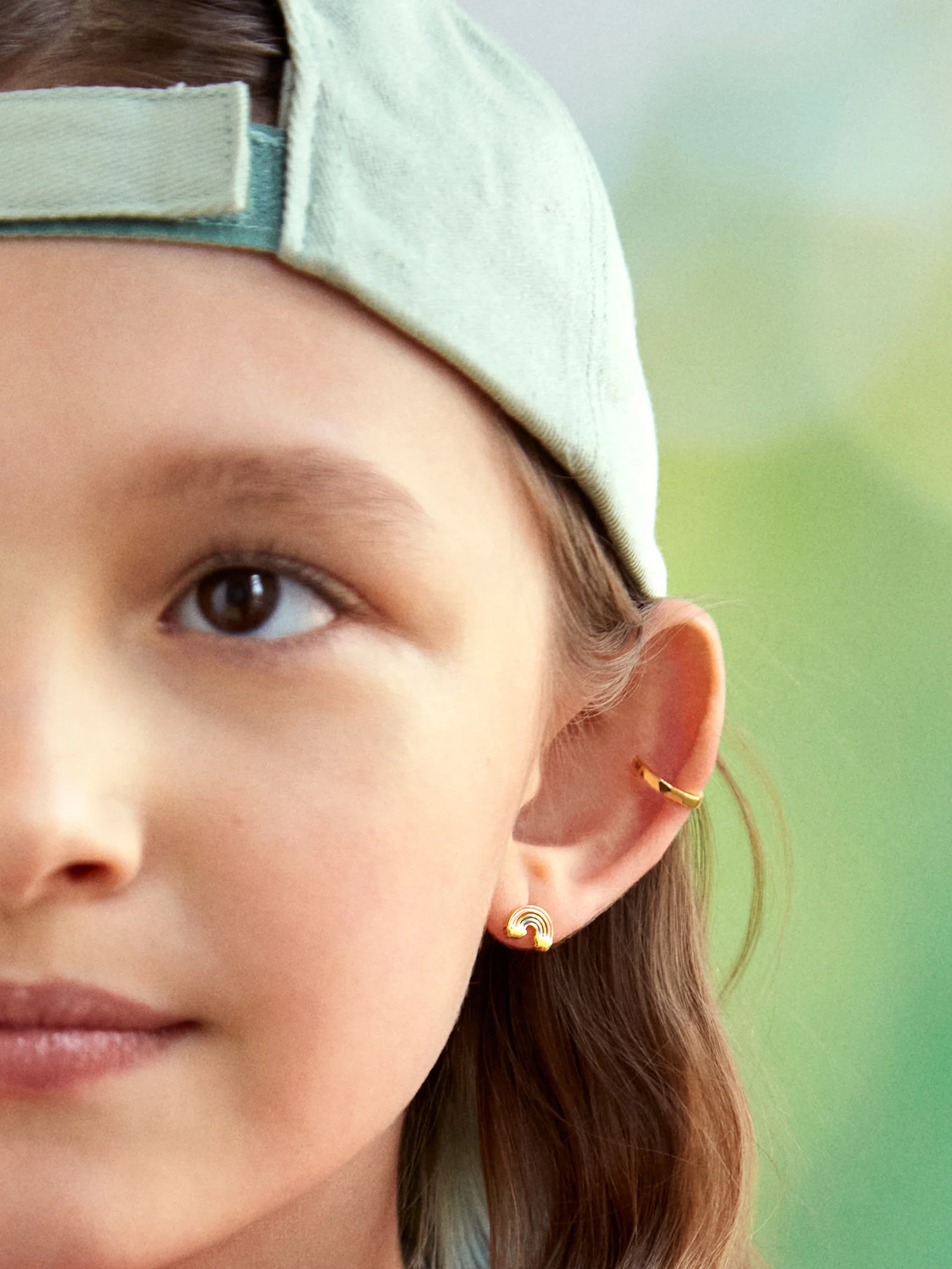 Over the Rainbow 18K Gold Kids' Earrings - Over The Rainbow