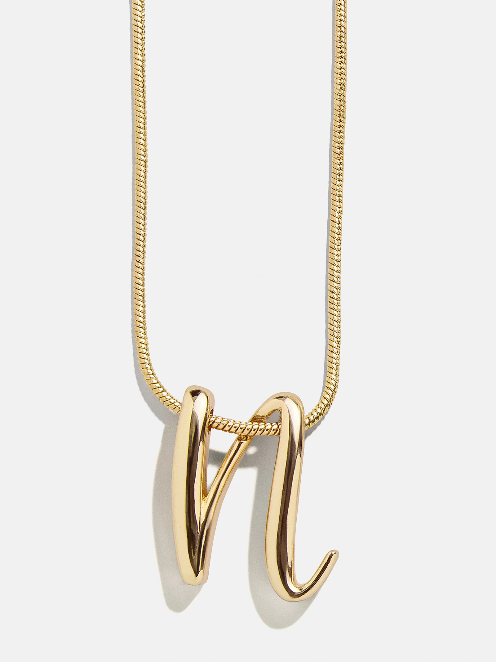 Classic Script Initial Necklace - Classic Script