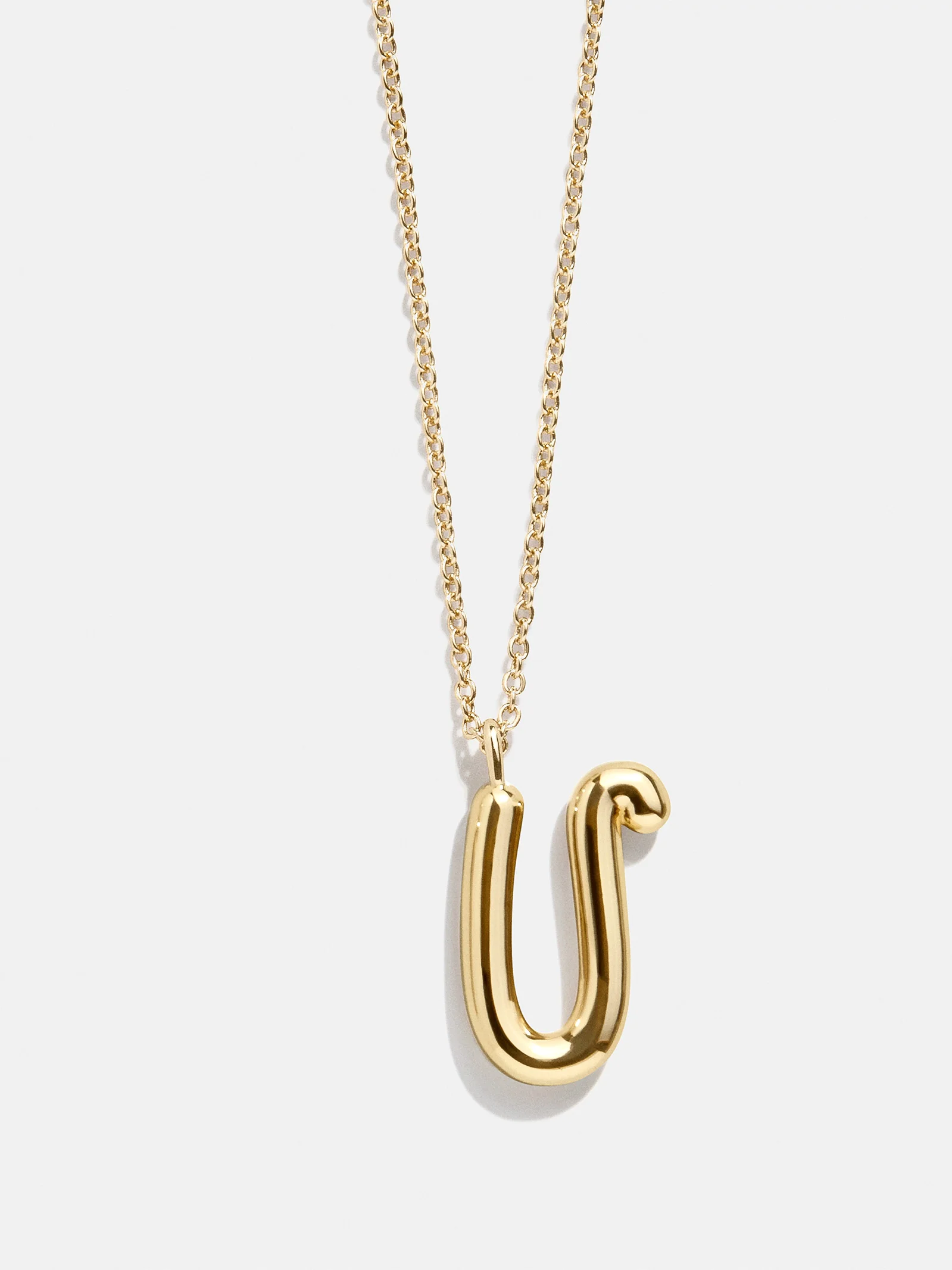 Bubble Script Initial Necklace - Bubble Script