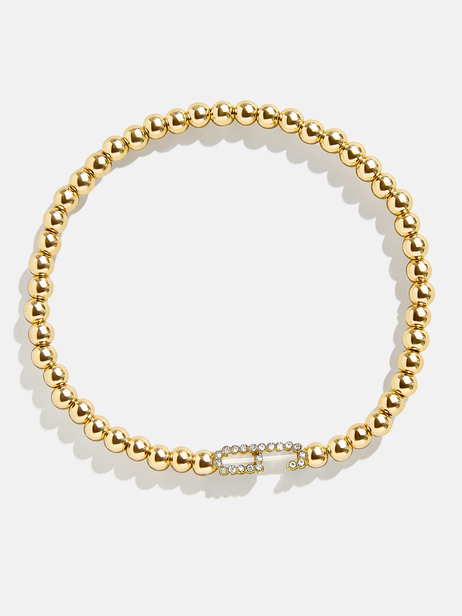 East West Initial Pisa Bracelet - Gold/Pavé