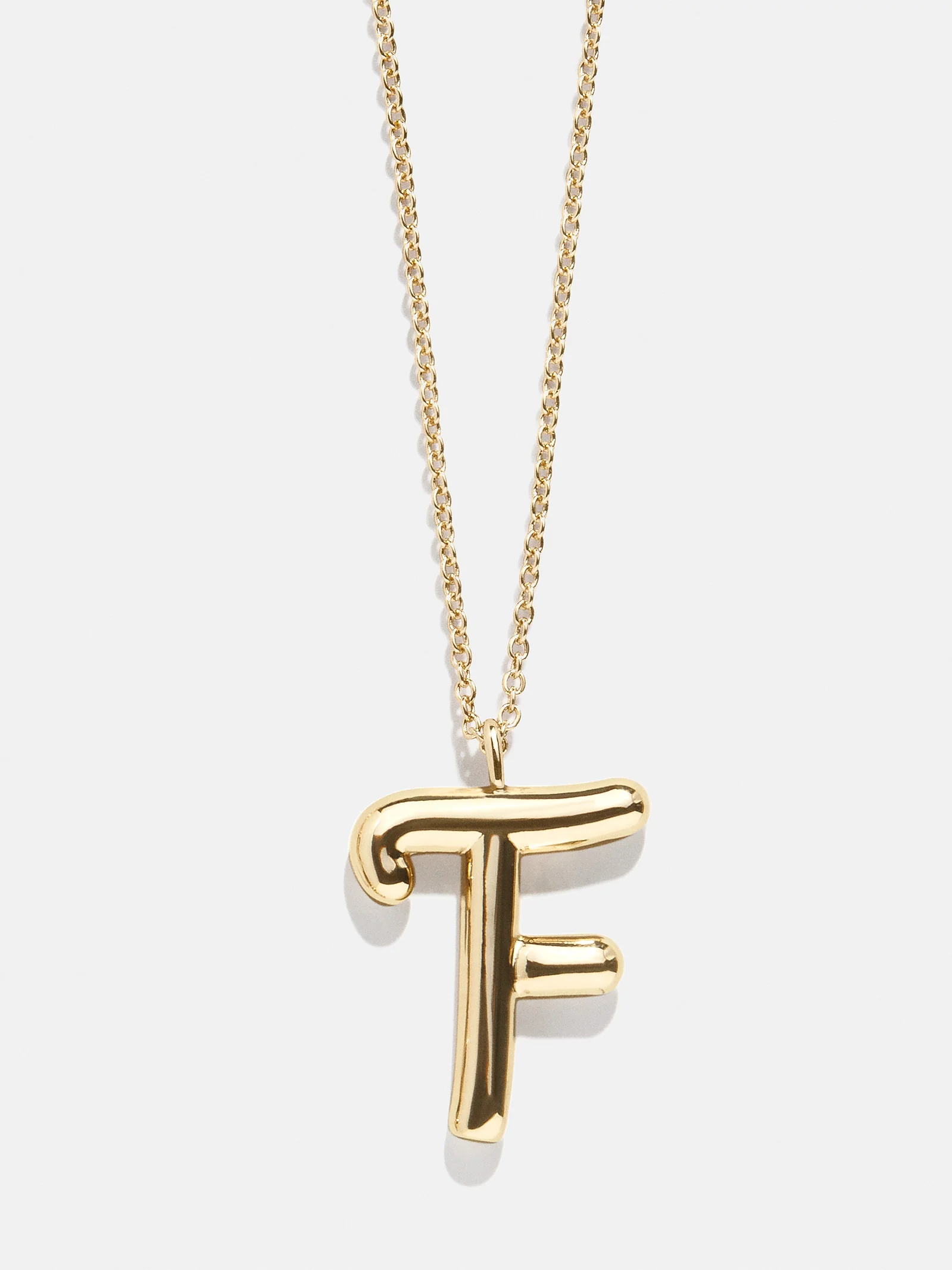 Bubble Script Initial Necklace - Bubble Script