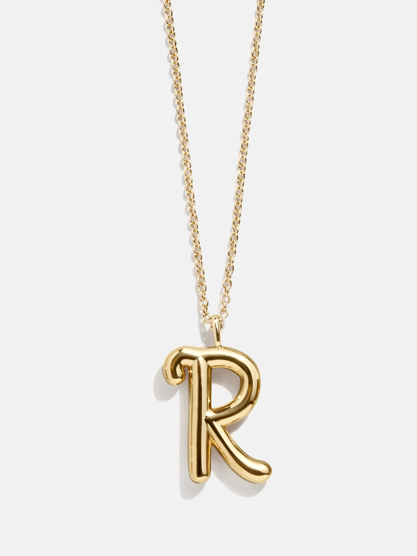 Bubble Script Initial Necklace - Bubble Script