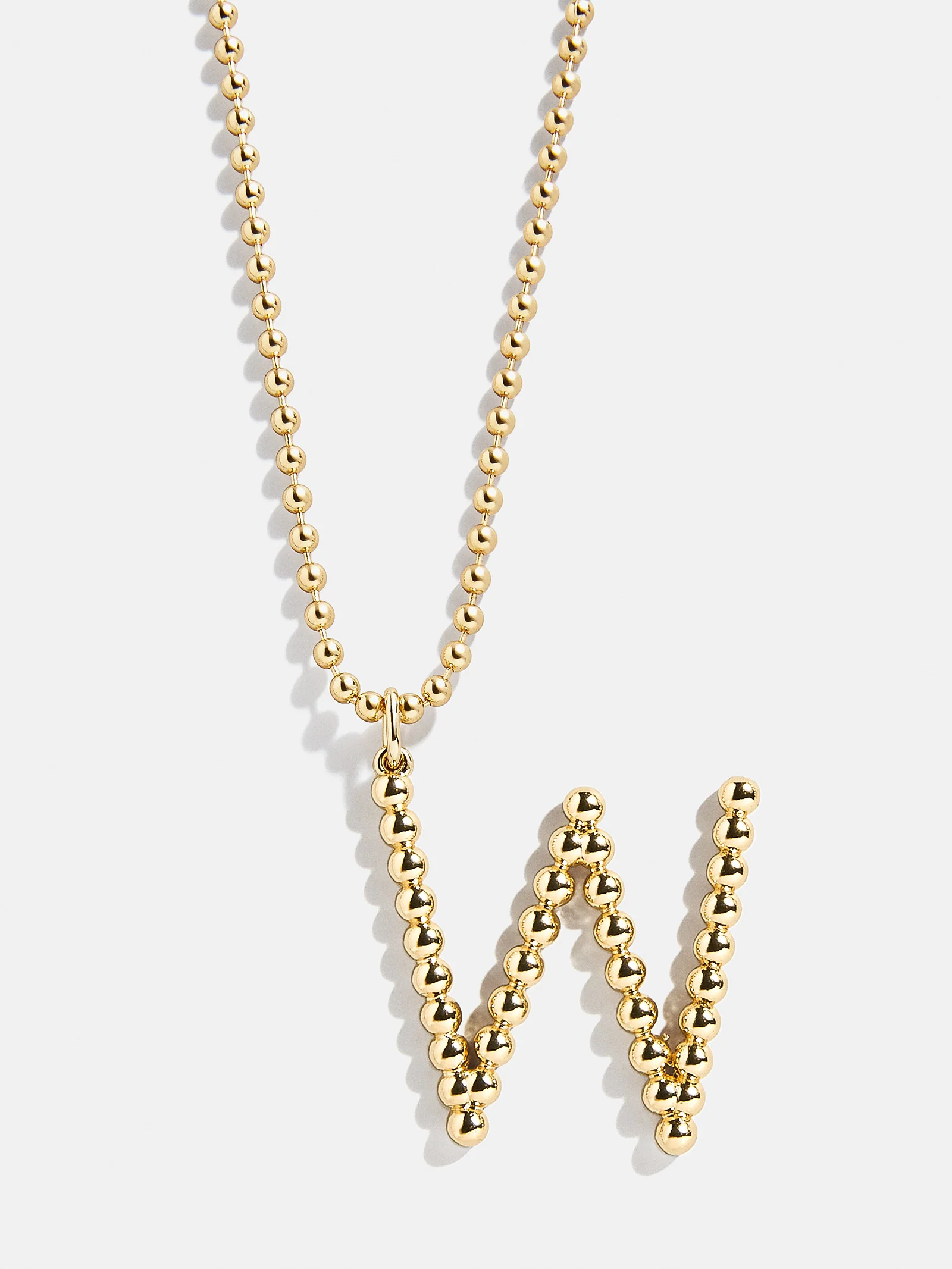 Oversized Initial Pisa Necklace - Gold
