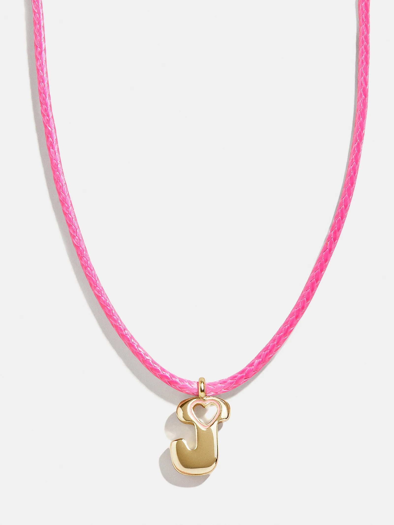 Pretty in Pink Kids Initial Necklace - Light Pink