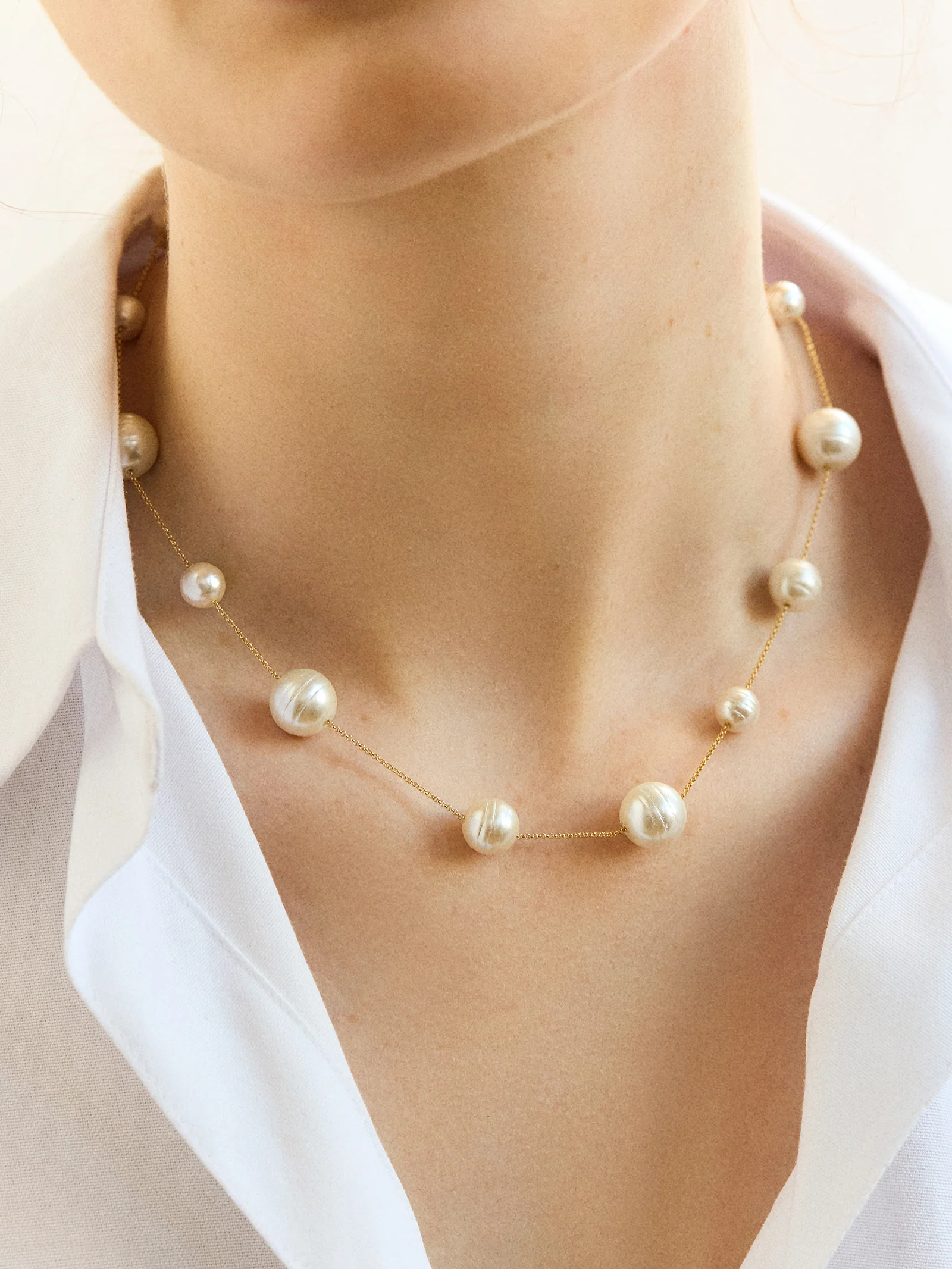 Blair Necklace - Pearl Collar