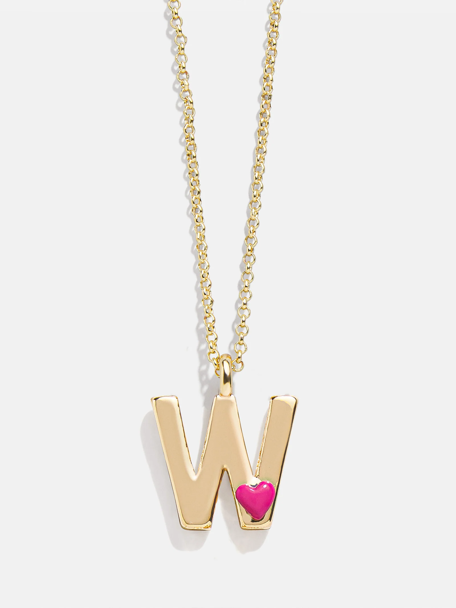 Kids' Heart Initial Necklace - Gold