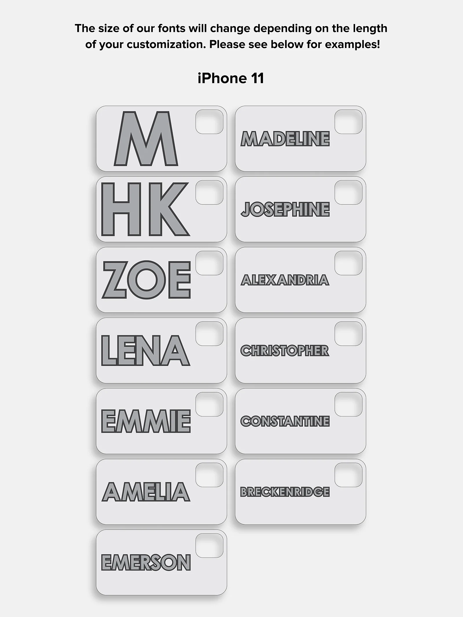 Block Font Custom iPhone Case - Lavender/White