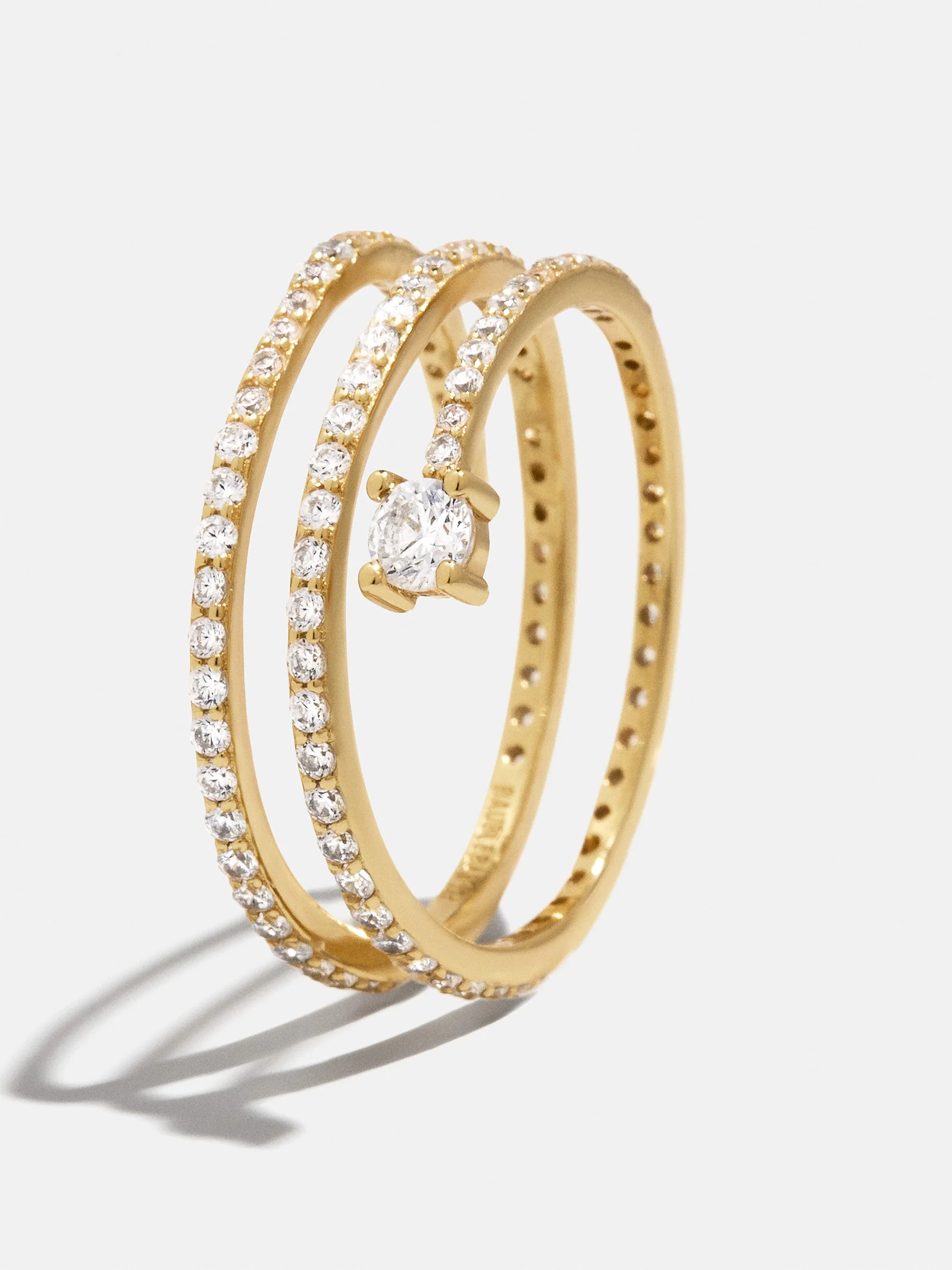 18K Gold Celine Ring - Gold/Pavé