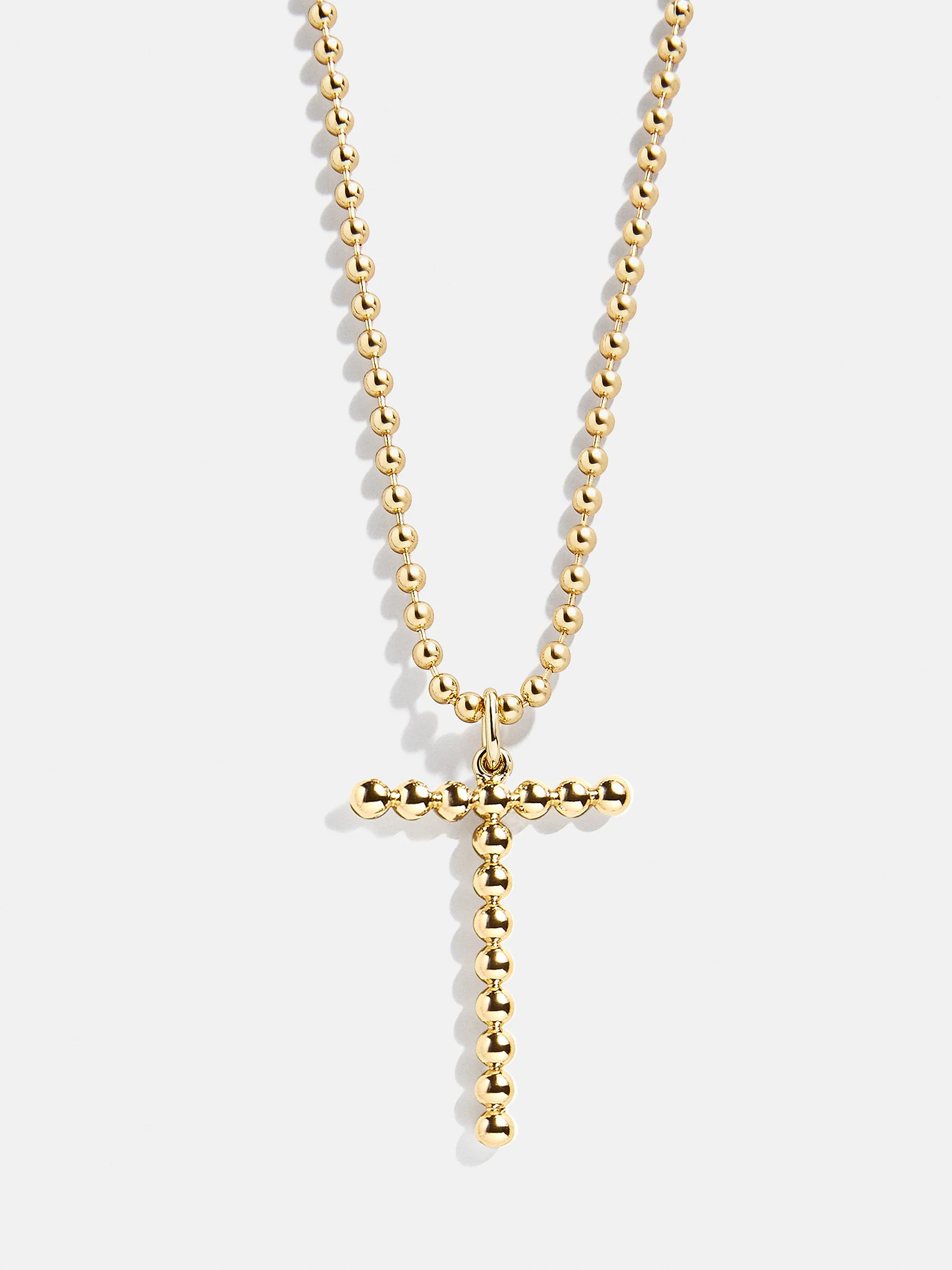 Oversized Initial Pisa Necklace - Gold