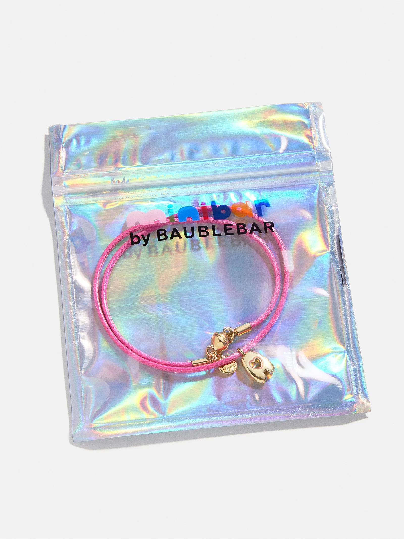 Pretty in Pink Kids Initial Necklace - Light Pink